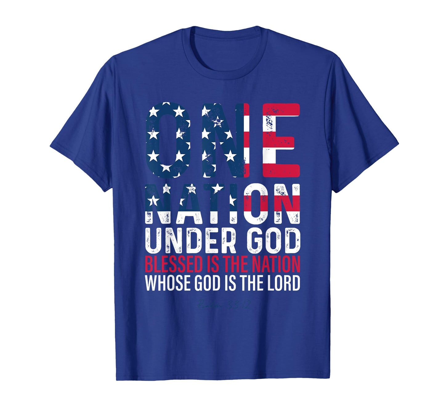 One Nation Under God Blessed Is The Nation Whose God Vintage T-Shirt