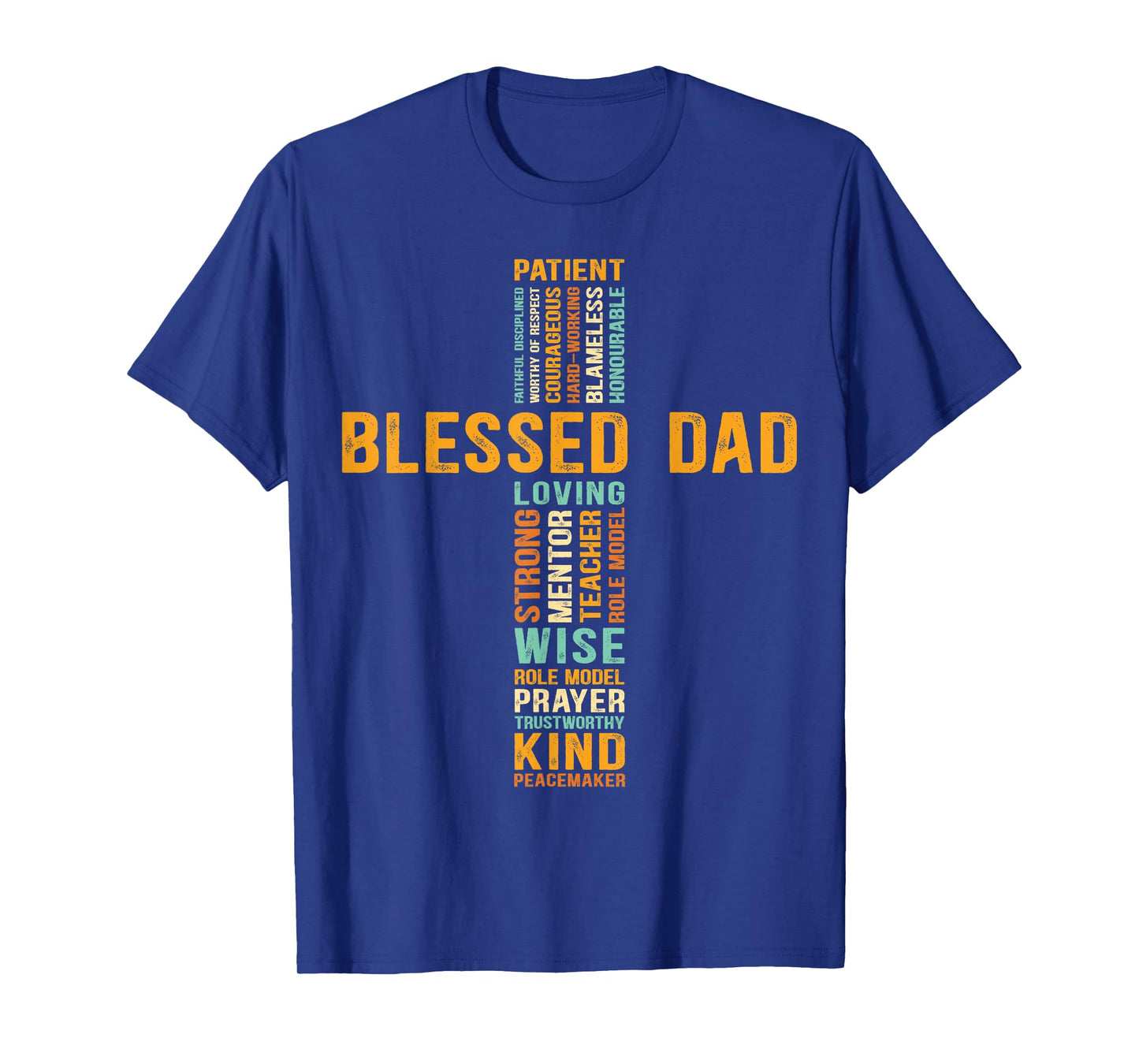 Christian Blessed Dad Cross Father's Day T-Shirt