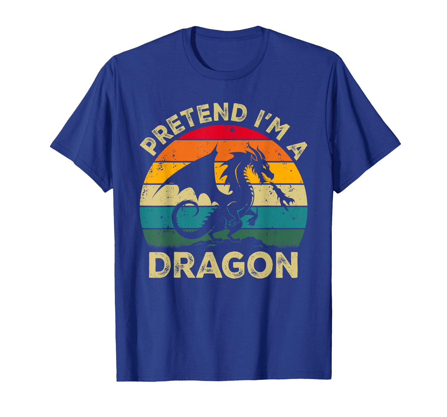 Pretend I'm A Dragon Lazy Halloween Costume T-Shirt