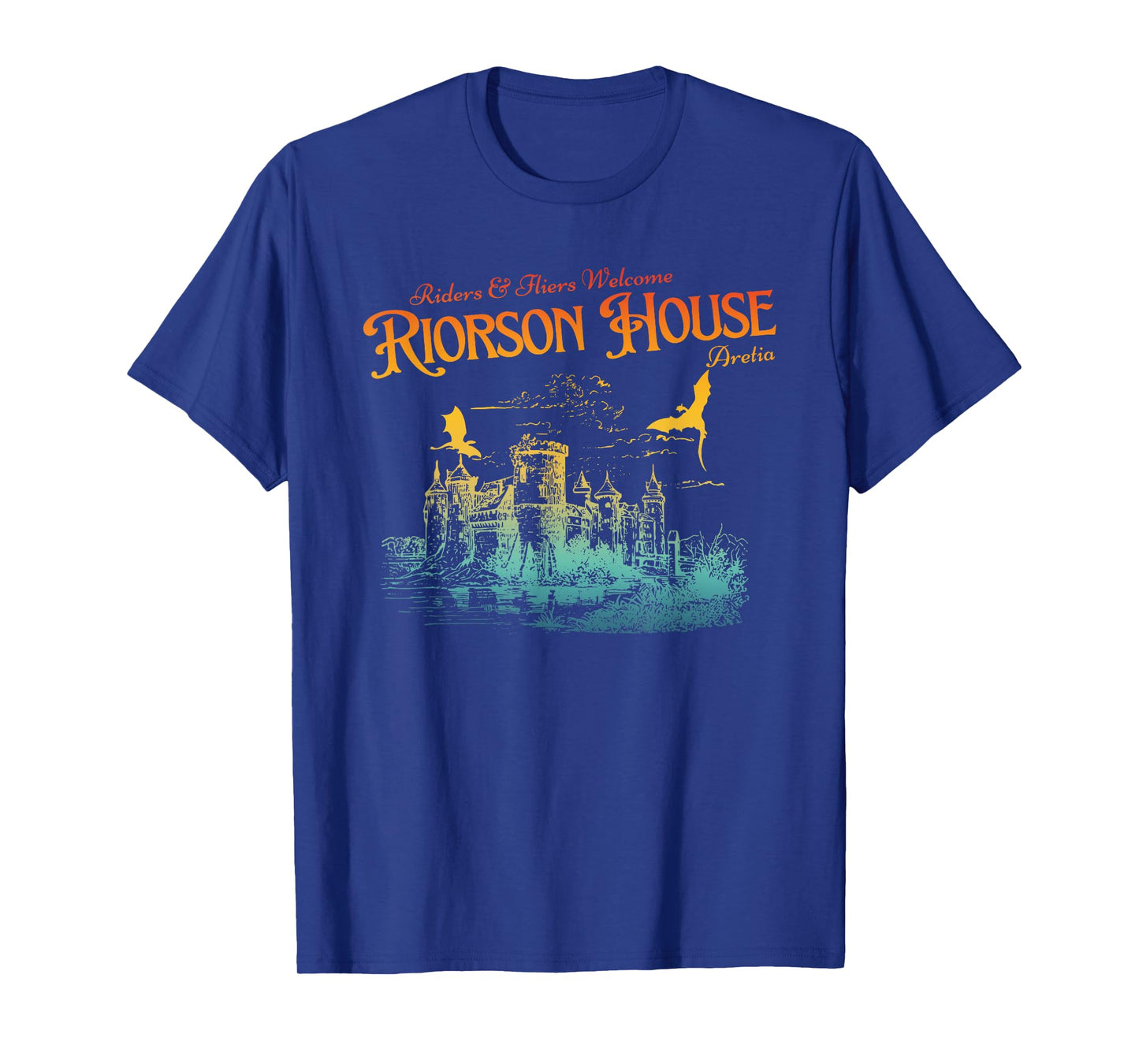 Riders & Fliers Welcome Riorson House Aretia Apparel T-Shirt, Small, Black