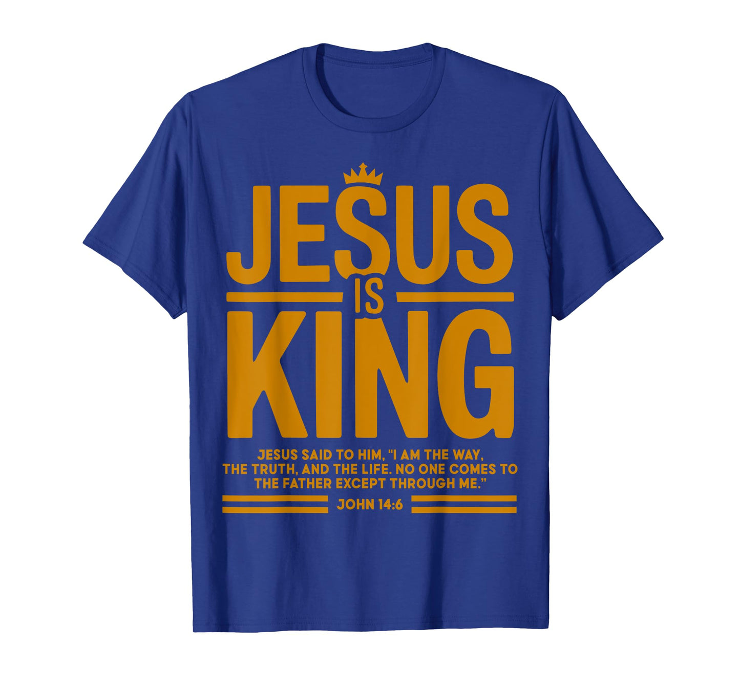 Toddler Boy Jesus Is King White Christian God Son Sister Mom T-Shirt
