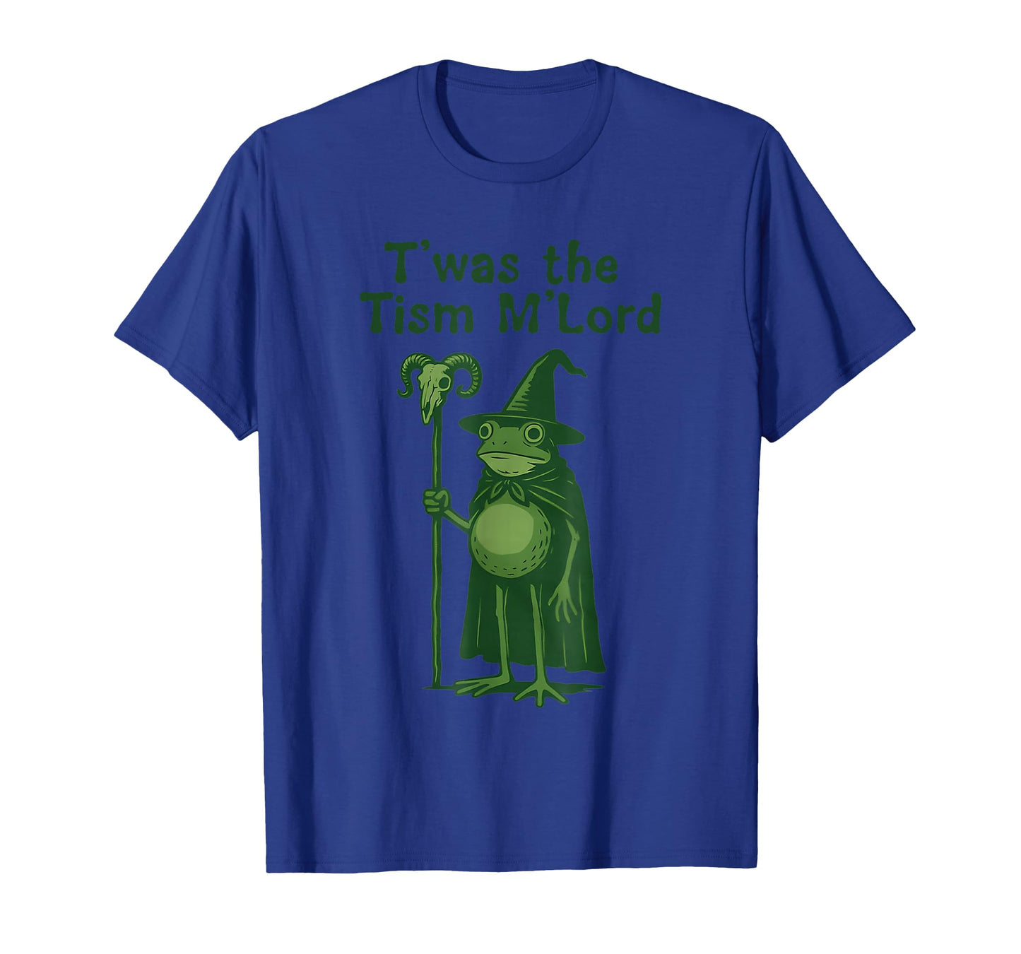 Funny T'was The 'Tism M'Lord Funny Medieval Knight Frog T-Shirt