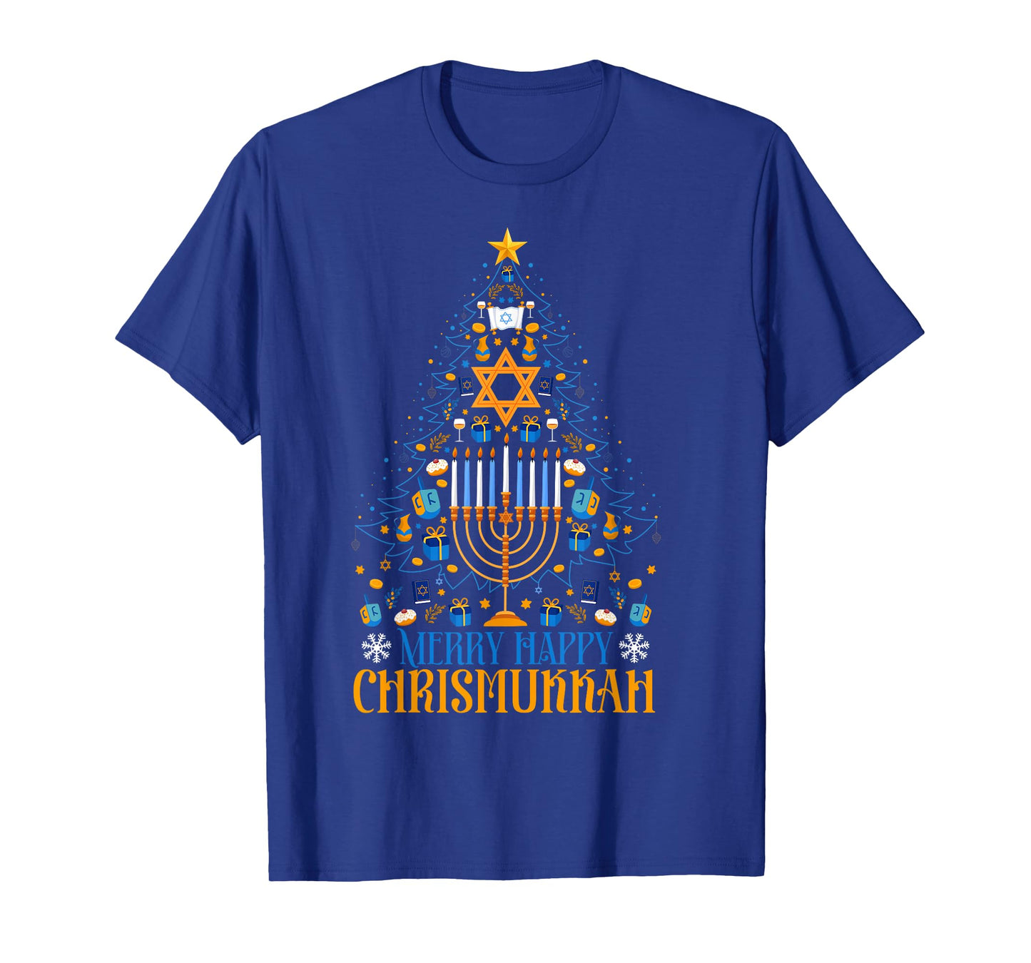 Merry Happy Christmukkah Jewish Christmas Hanukkah Chanukah T-Shirt