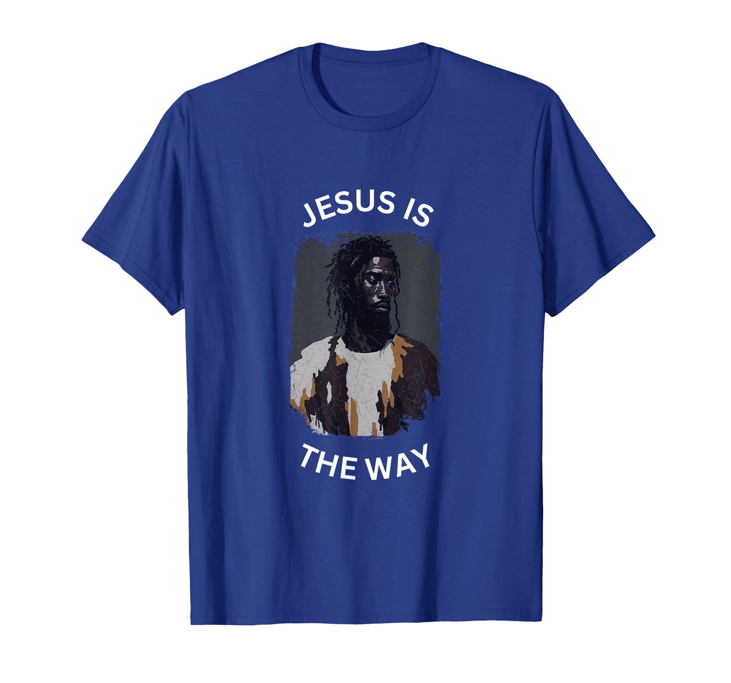 True Black Jesus is The Way Christian Faith Religious Gospel T-Shirt