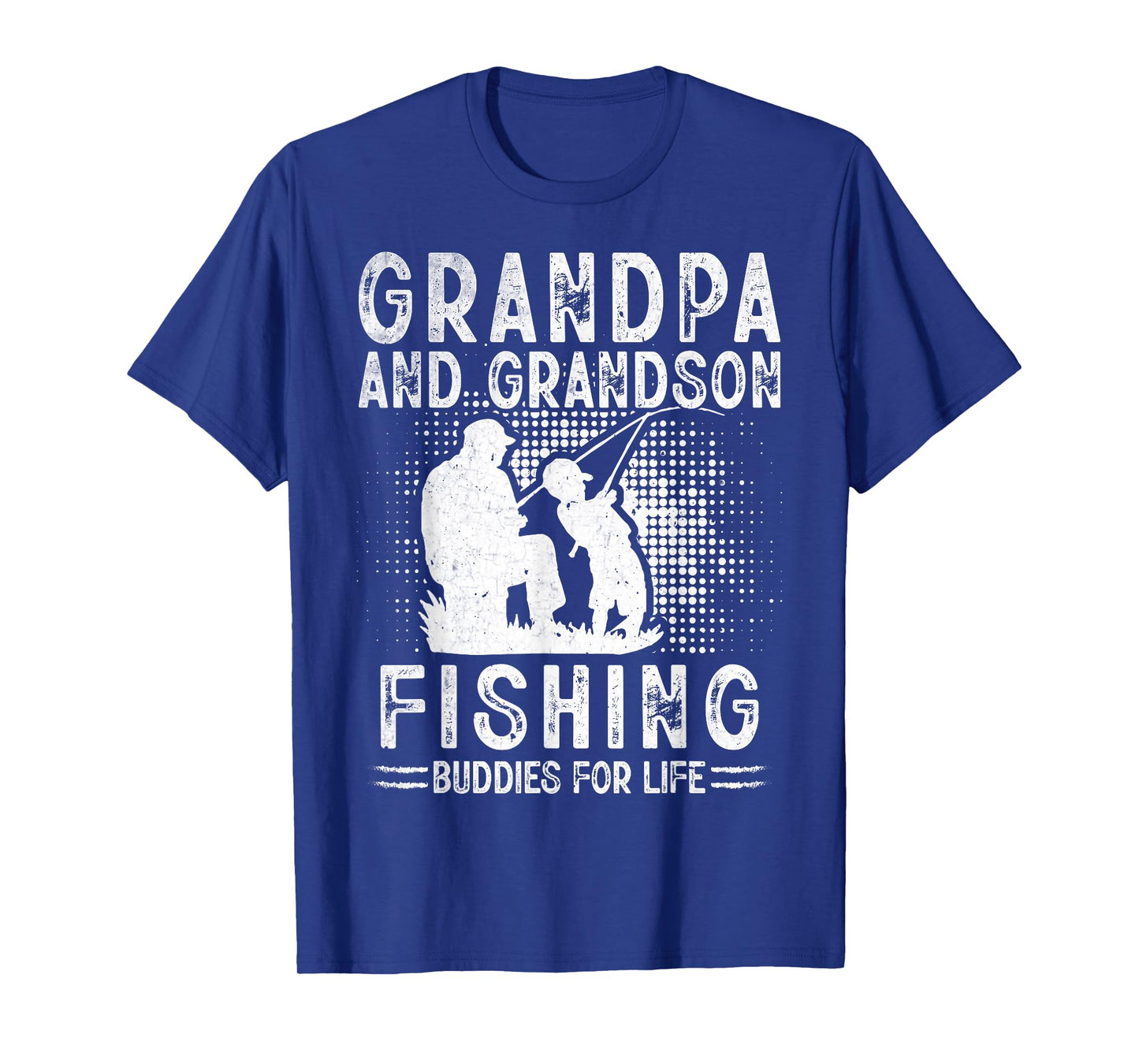 Grandpa and Grandson Fishing Buddies for Life Matching T-Shirt