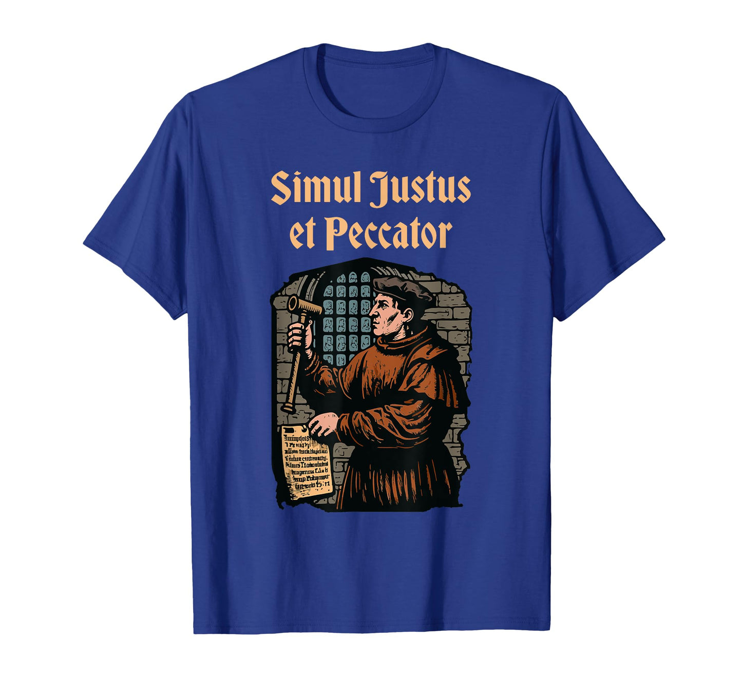 Martin Luther Reformation Simul Justus et Peccator Christian T-Shirt