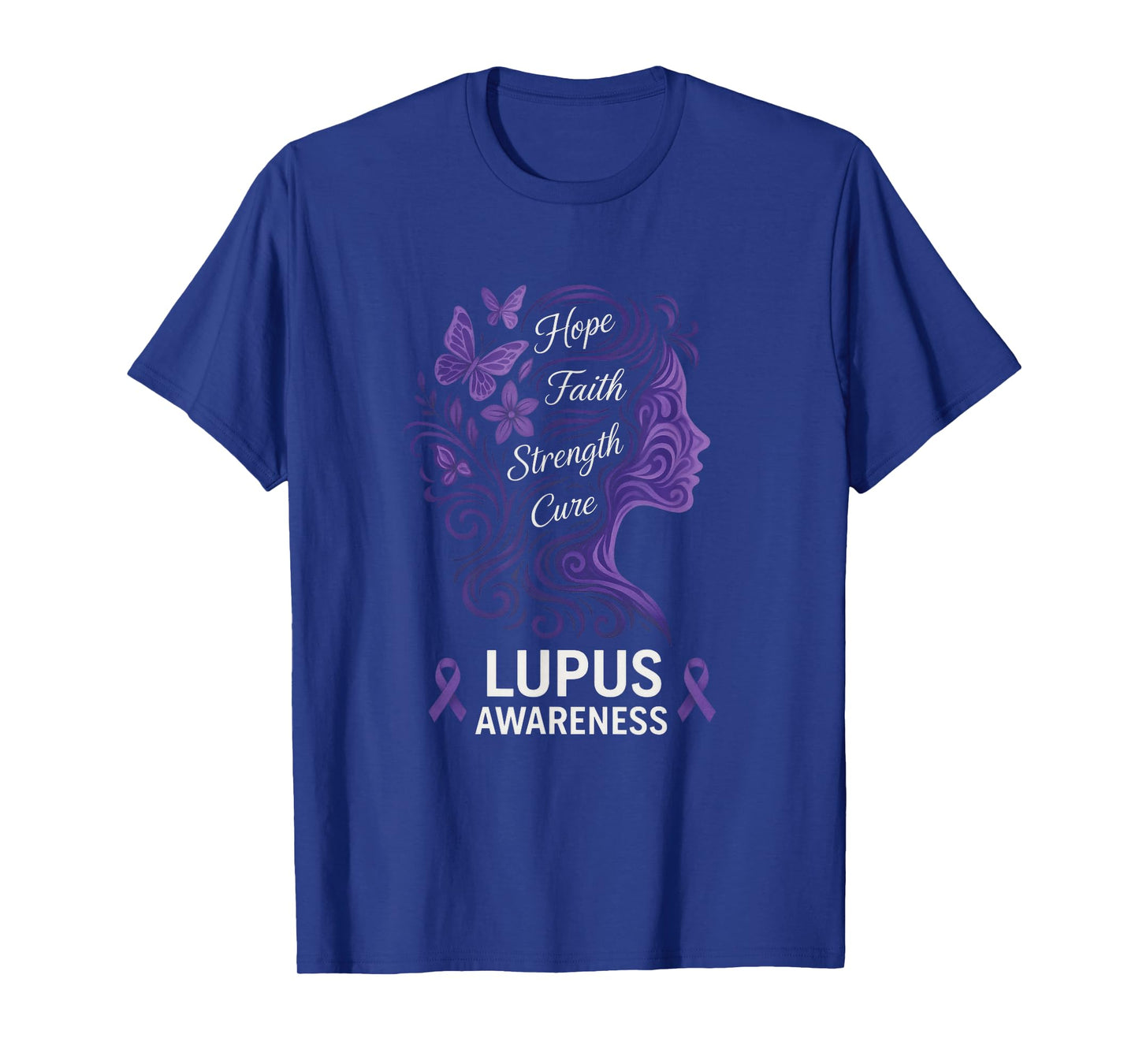 Hope Faith Strength Cure - Lupus Awareness T-Shirt
