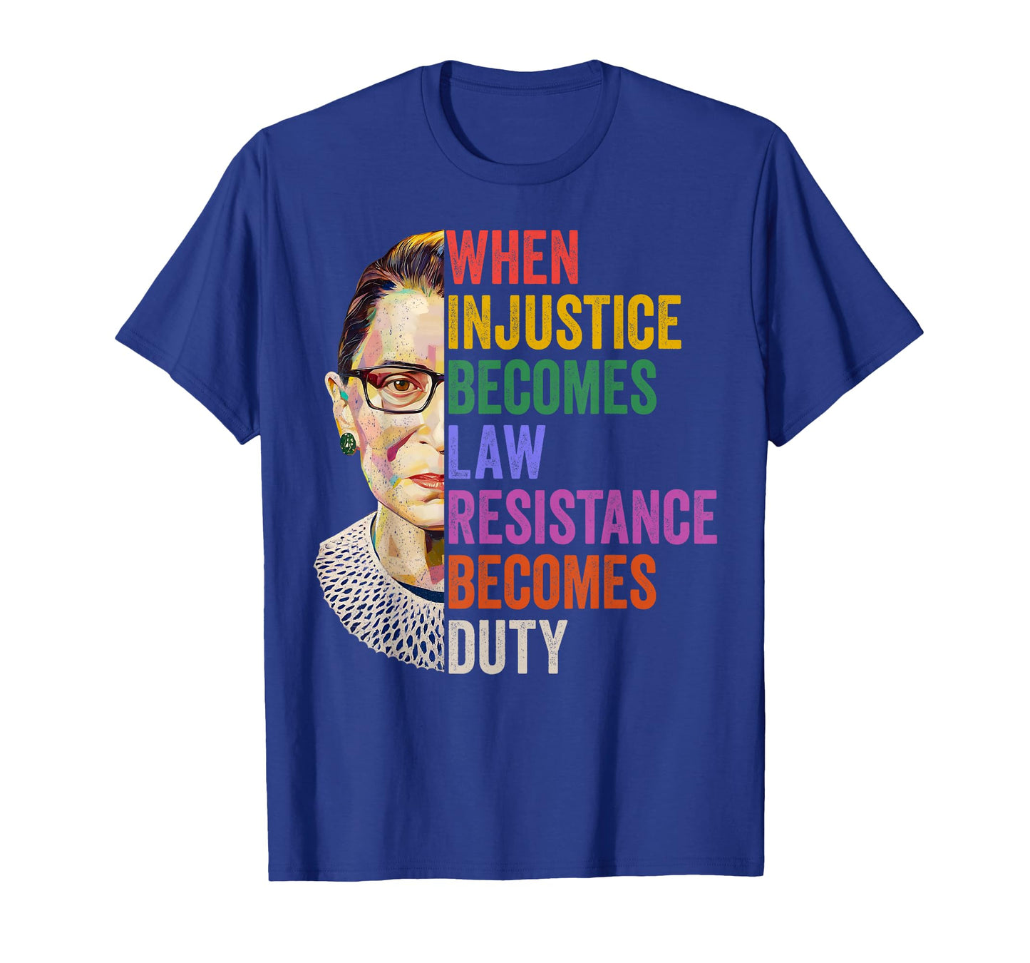 Notorious RBG Feminist Ruth Bader Quotes Apparel Women's T-Shirt - Black, Small