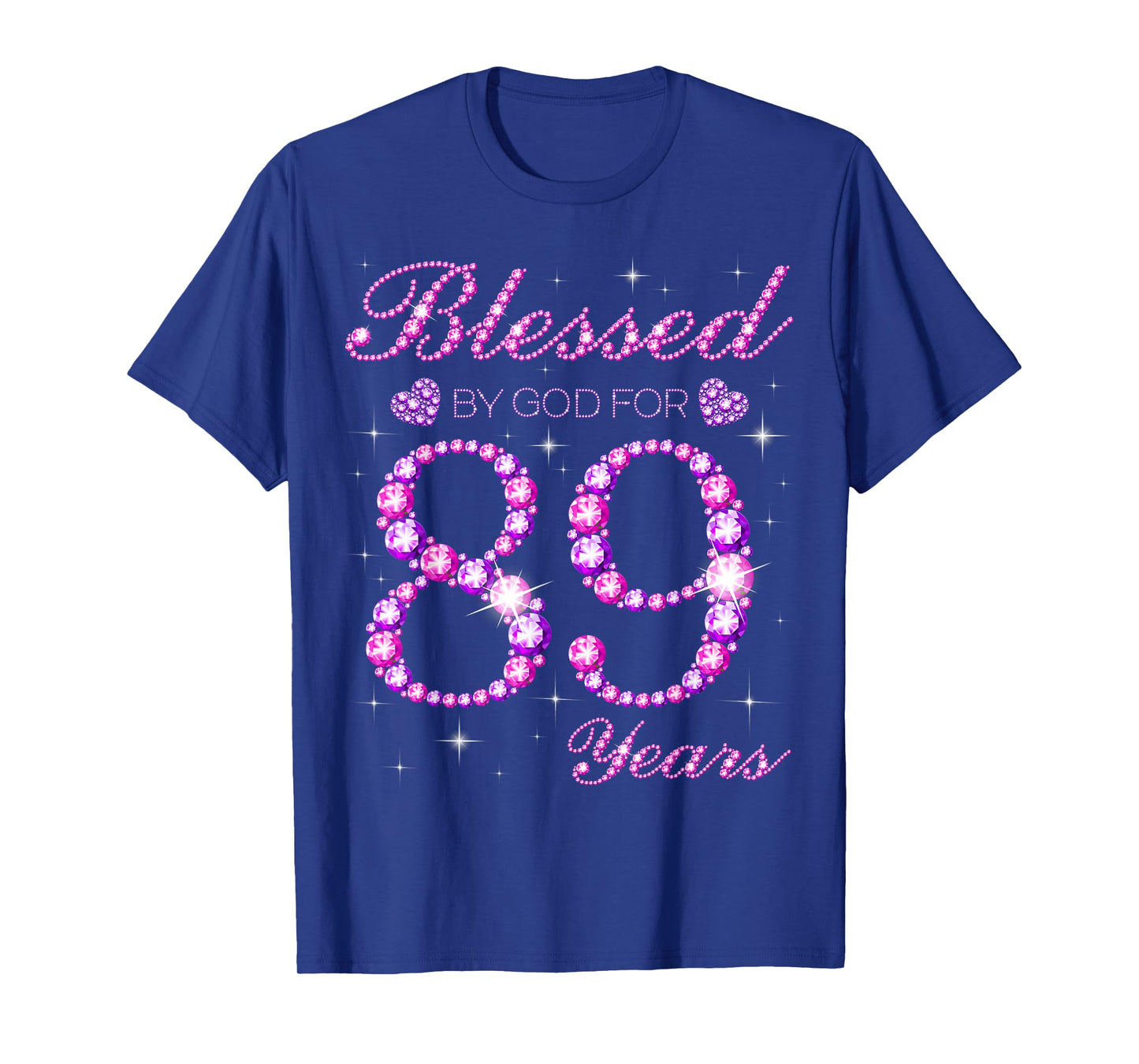 Blessed by God for 89 Years Old 89th Birthday Party T-Shirt
