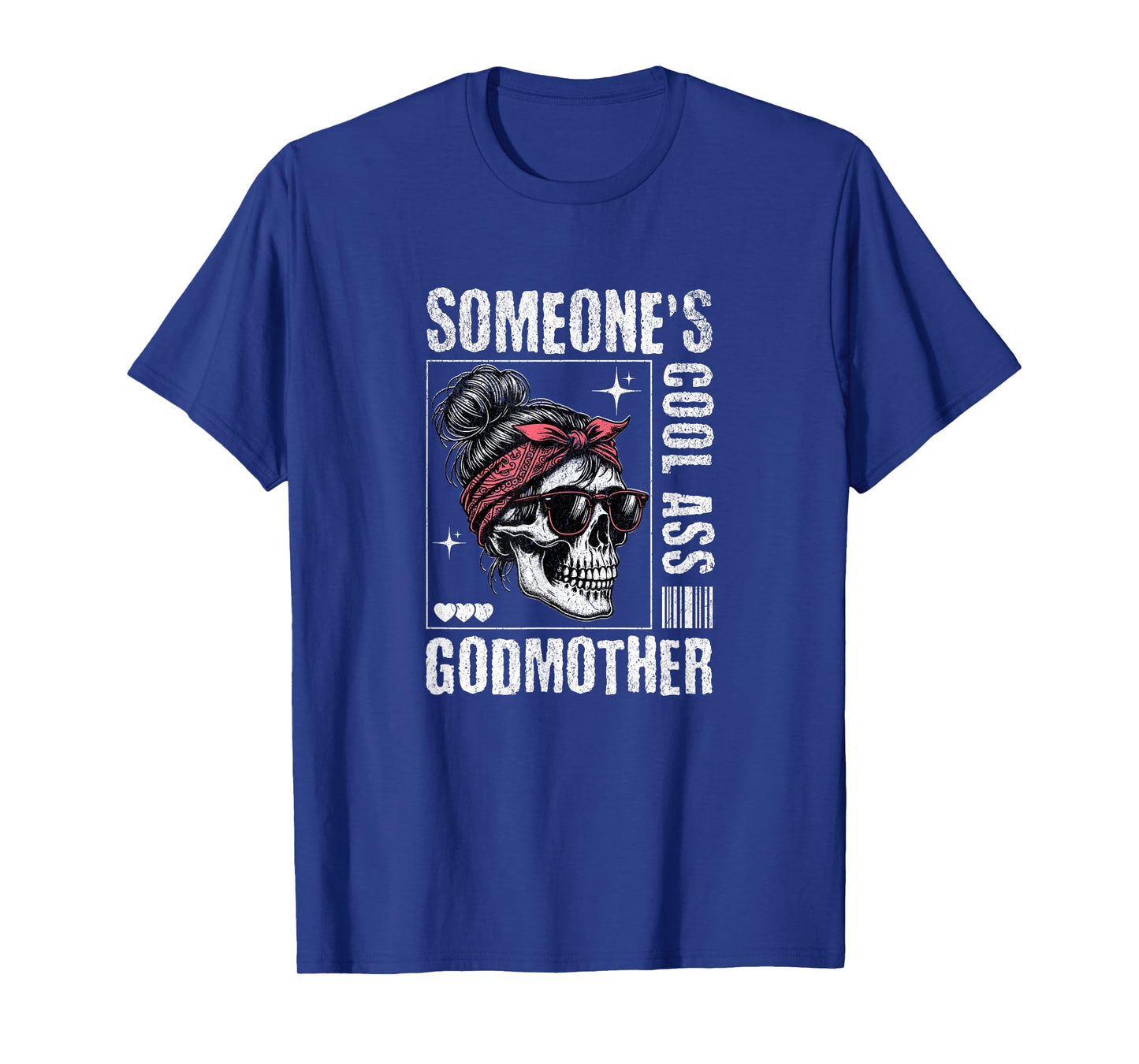 Someone's Cool Ass Godmother Skeleton Retro T-Shirt