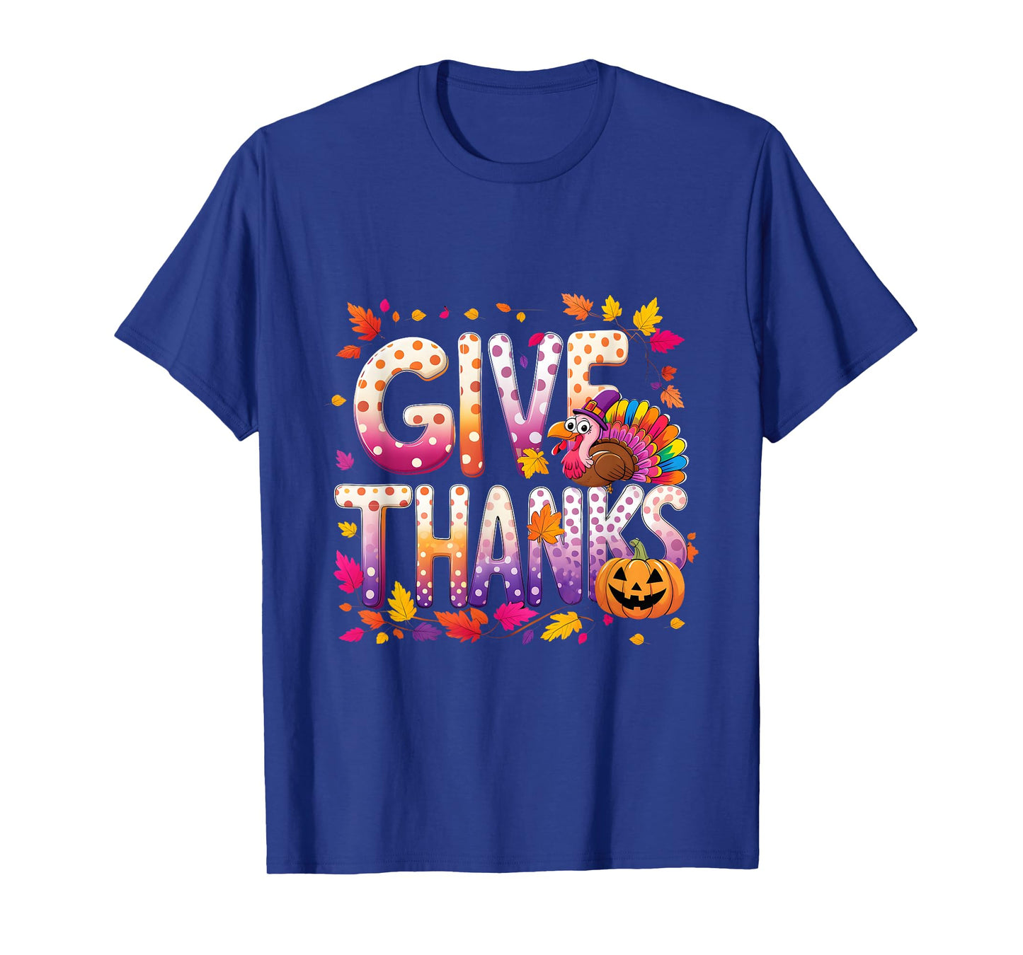 Cute Mama Mom Thankful Turkey Give Thanks Grandma T-Shirt