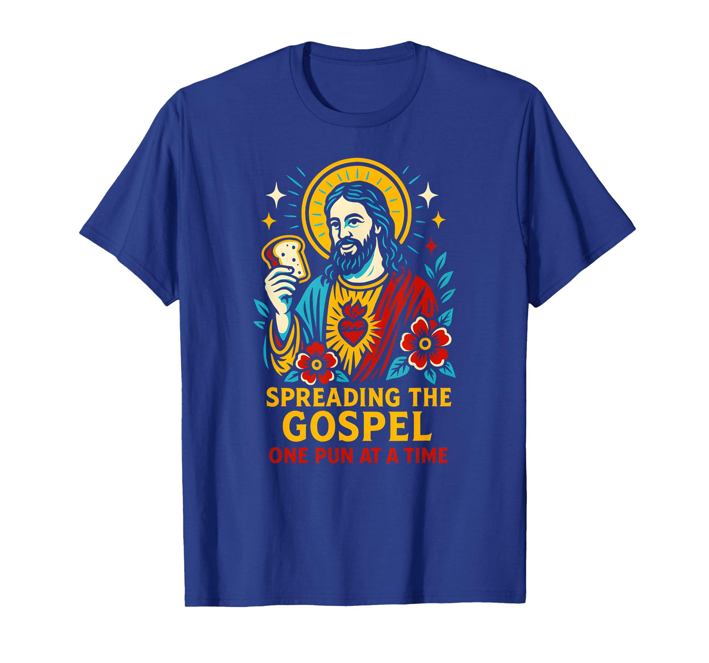Jesus Puns Spreading Gospel Cool Mens Christian Faith T-Shirt