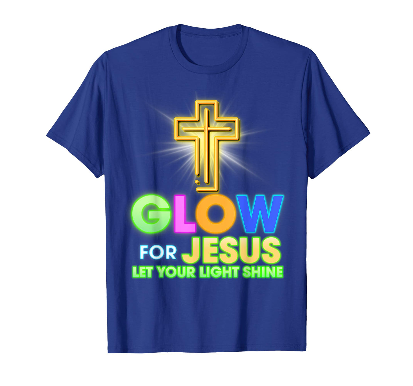 Jesus Let Your Light Faith Cros Christian religious T-Shirt