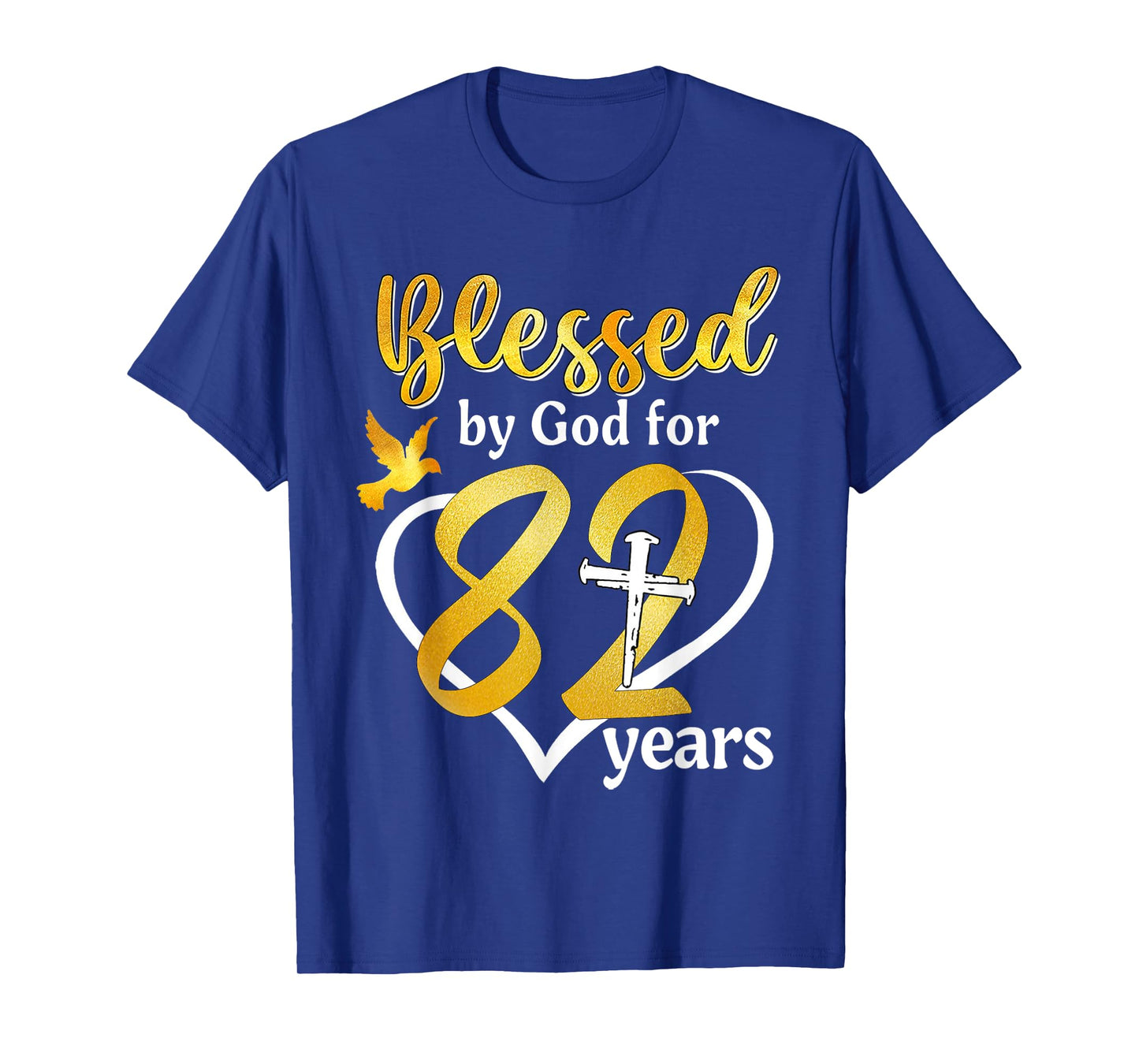 Blessed By God For 82 Years Old 82nd Birthday Party Women T-Shirt