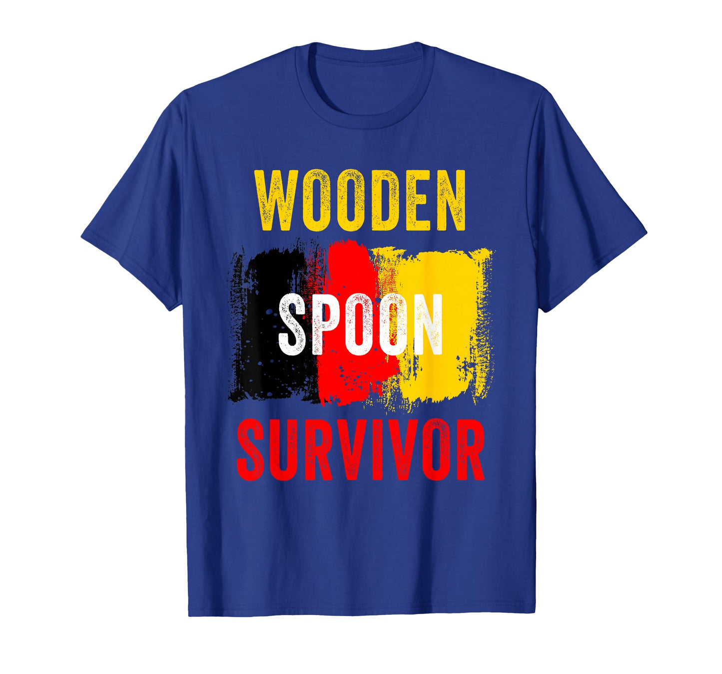 Wooden Spoon Survivor β Germany Flag Funny Childhood Quote T-Shirt