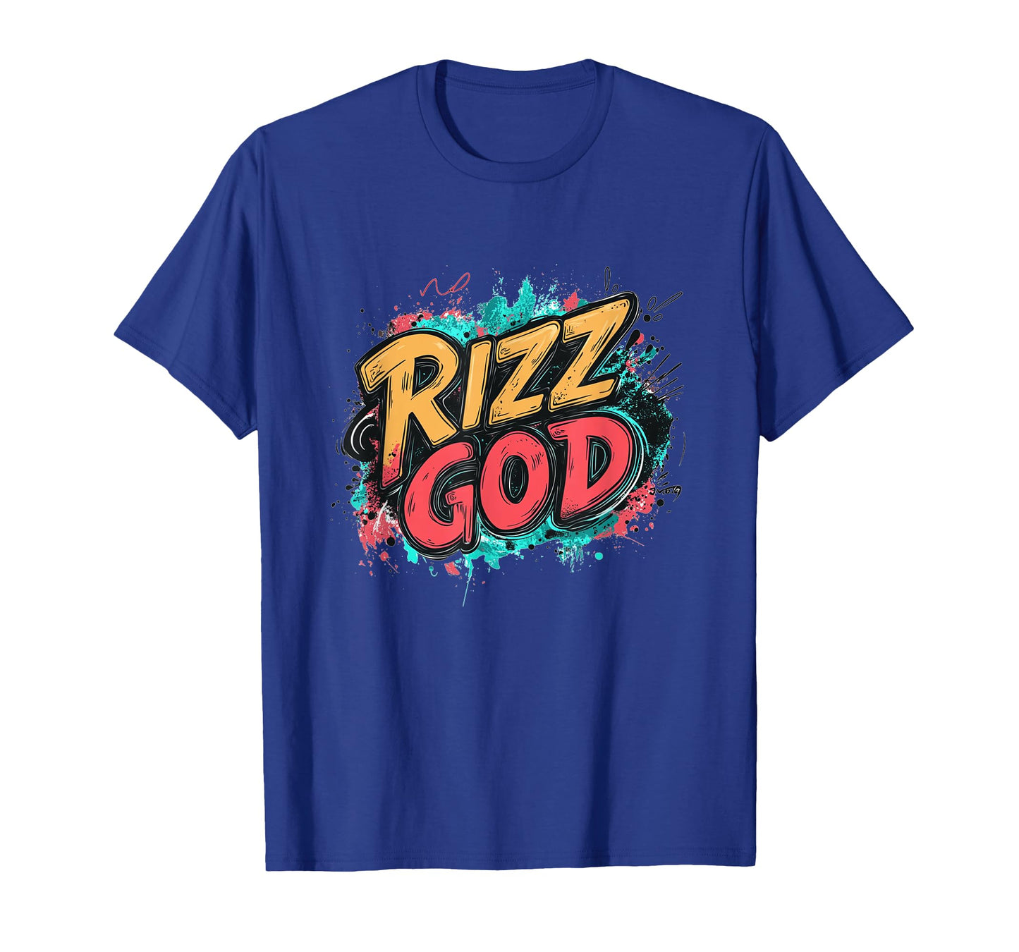 Colorful Rizz God Motto T-Shirt