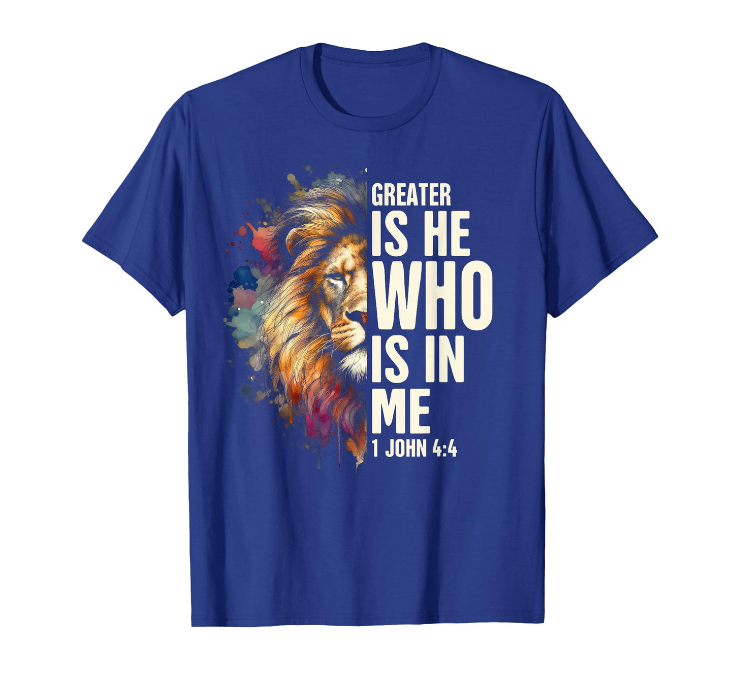 Christian Jesus God Bible Verse Greater Is He Who Is In Me T-Shirt