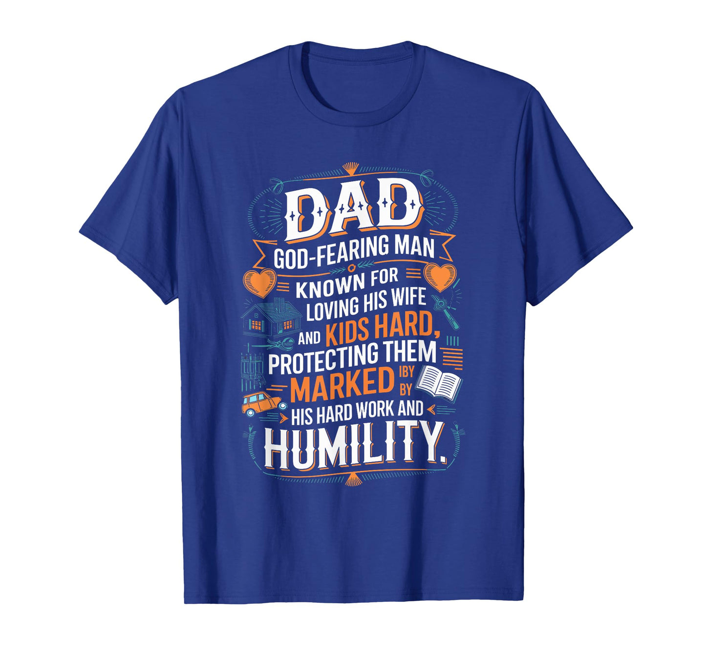 Christian Dad Definition God Religious Roman Catholic Father T-Shirt