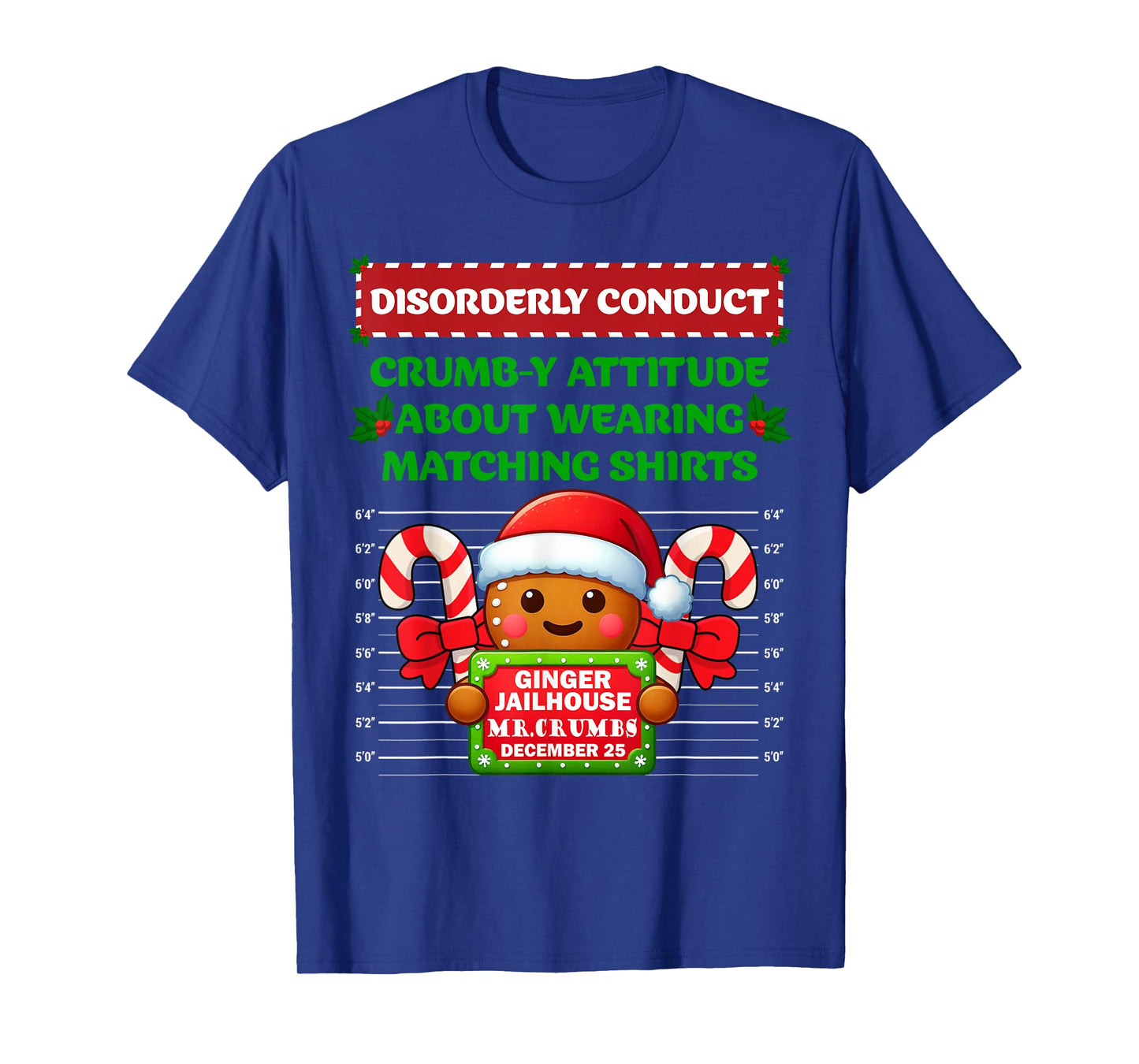 Funny Gingerbread Inmate Christmas Matching Family Group Set T-Shirt