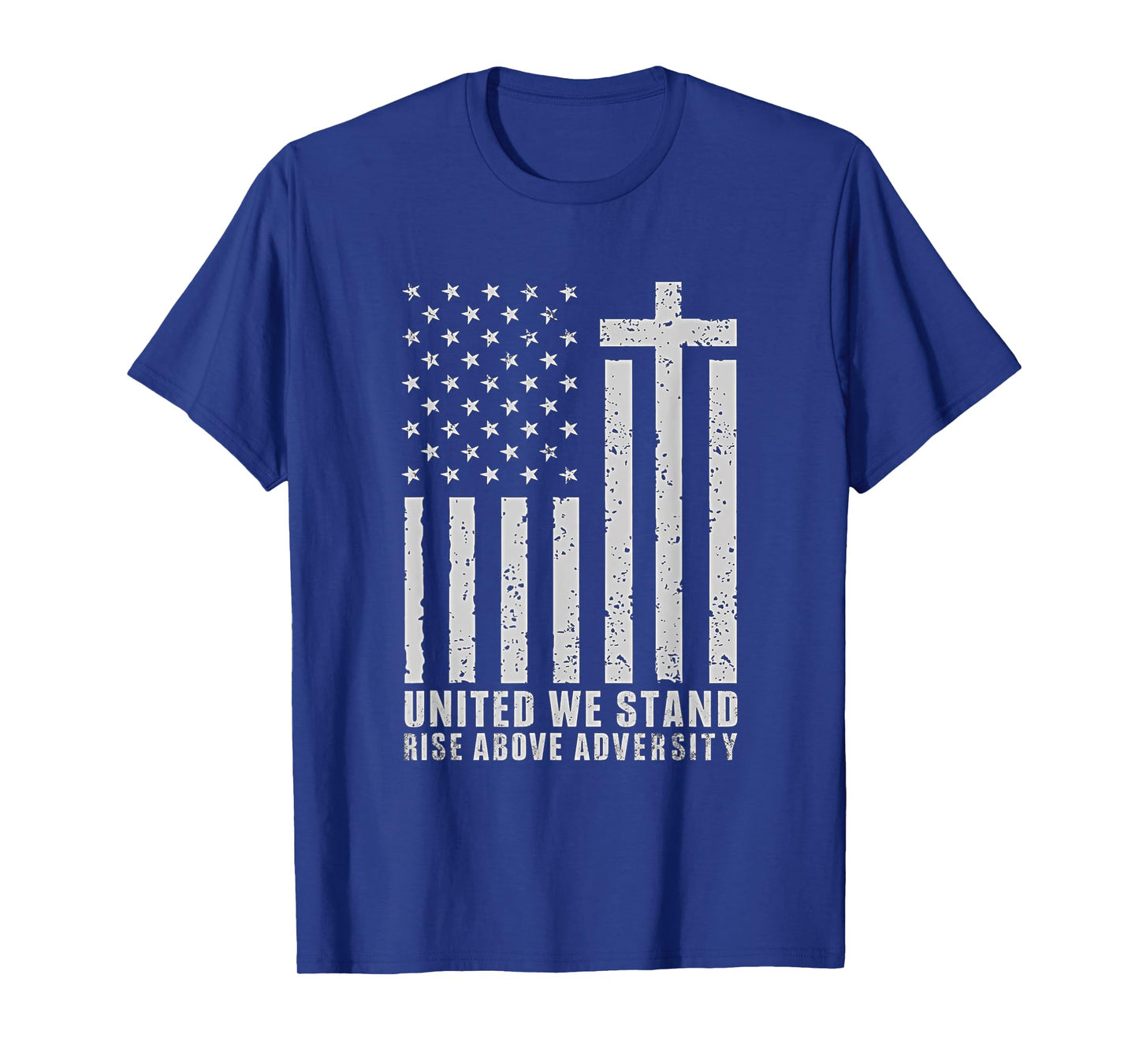 United We Stand Christian American Flag Shirt Faith Patriot T-Shirt