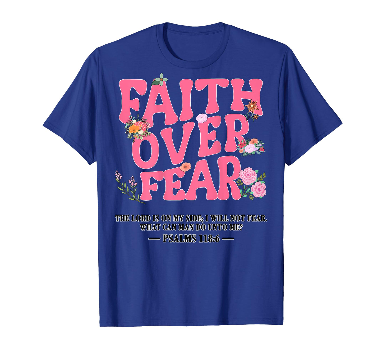 Girl Faith Over Fear Christian Jesus Toddler God Sister Mom T-Shirt