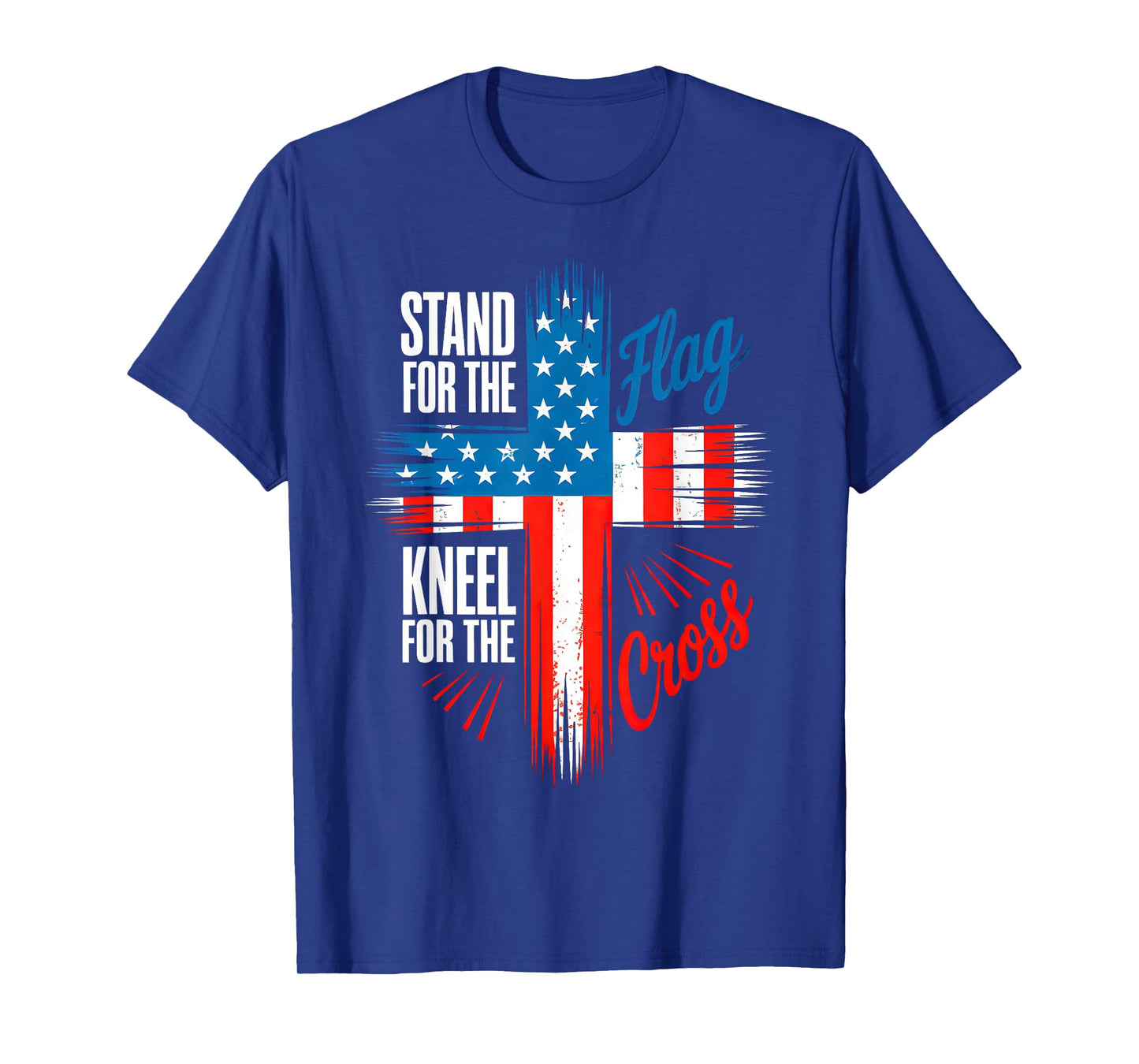 USA Flag Religious Quote 4th of July Christian Faith Patriot T-Shirt