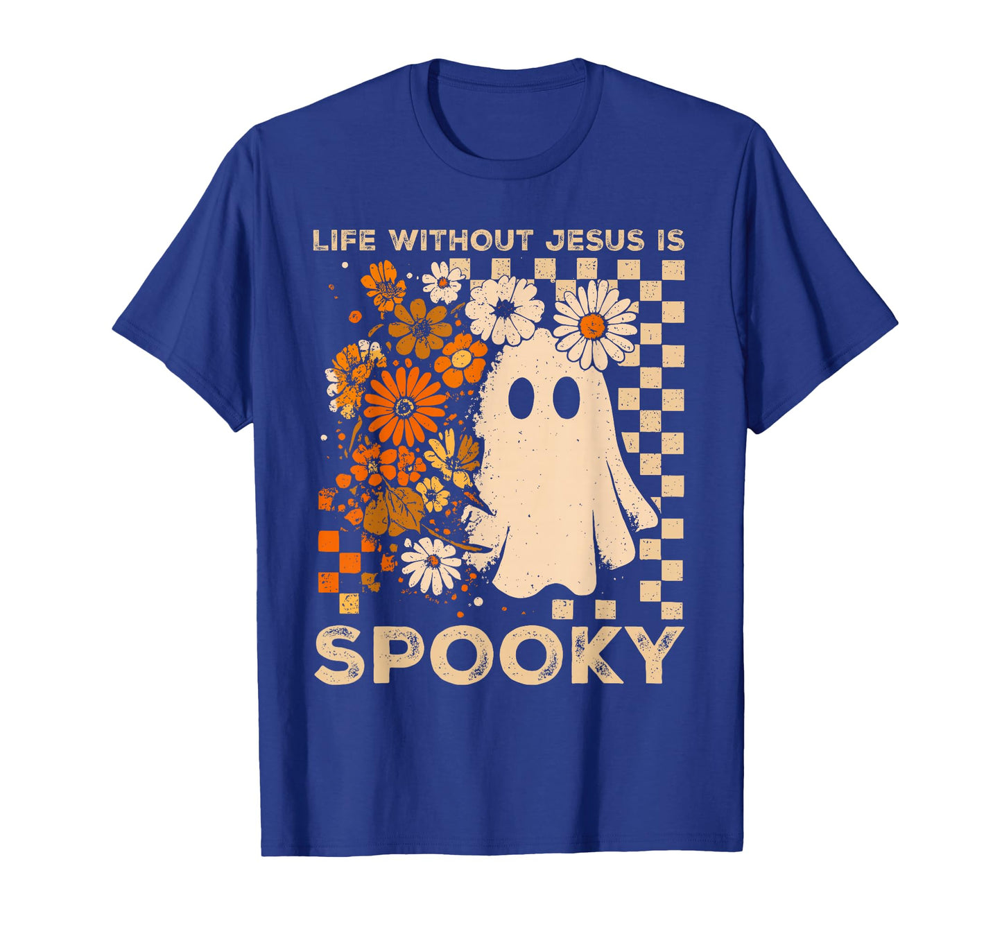 Life Without Jesus is Spooky Floral Christian Halloween T-Shirt