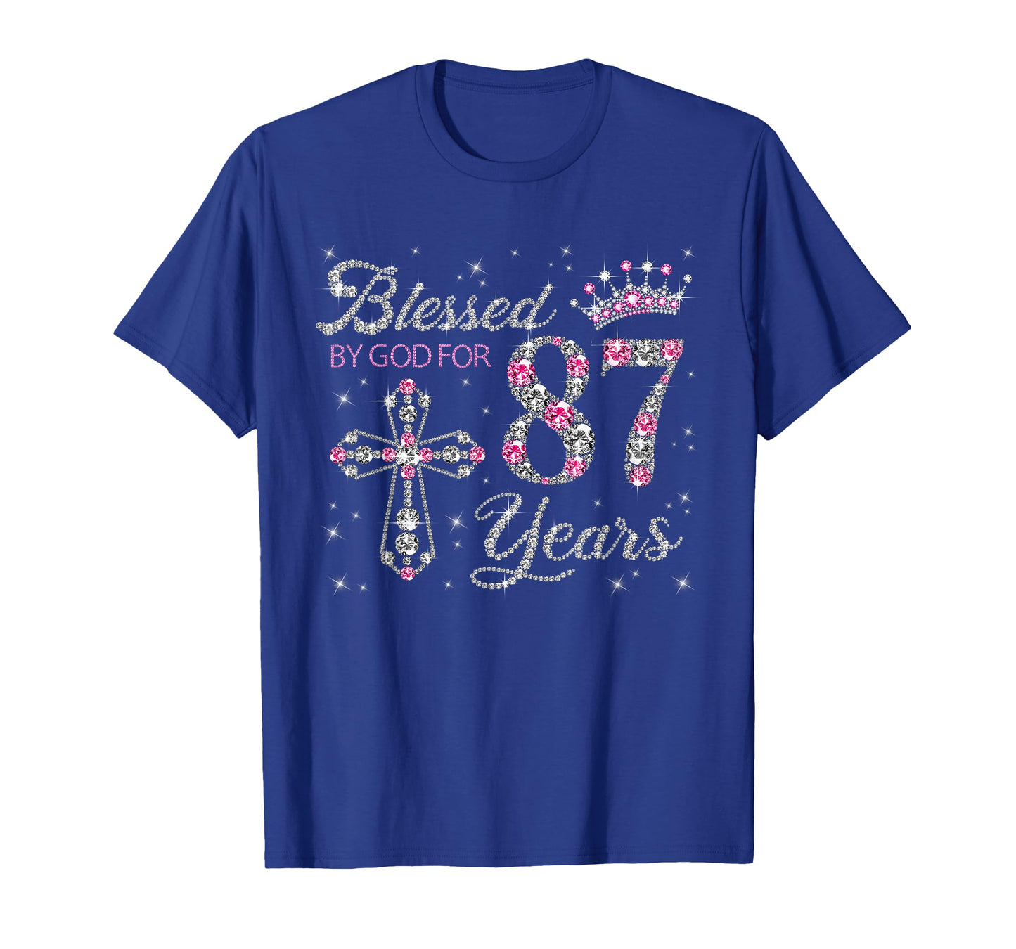 Blessed by God For 87 Years Old 87th Birthday Gift For Women T-Shirt