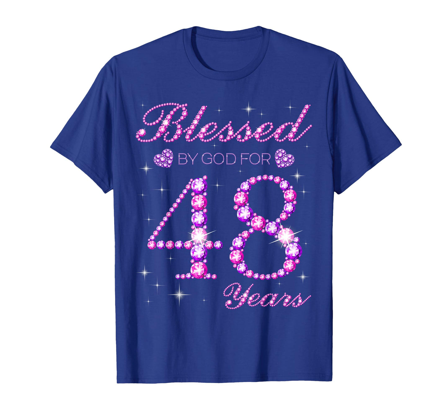 Blessed by God for 48 Years Old 48th Birthday Party T-Shirt