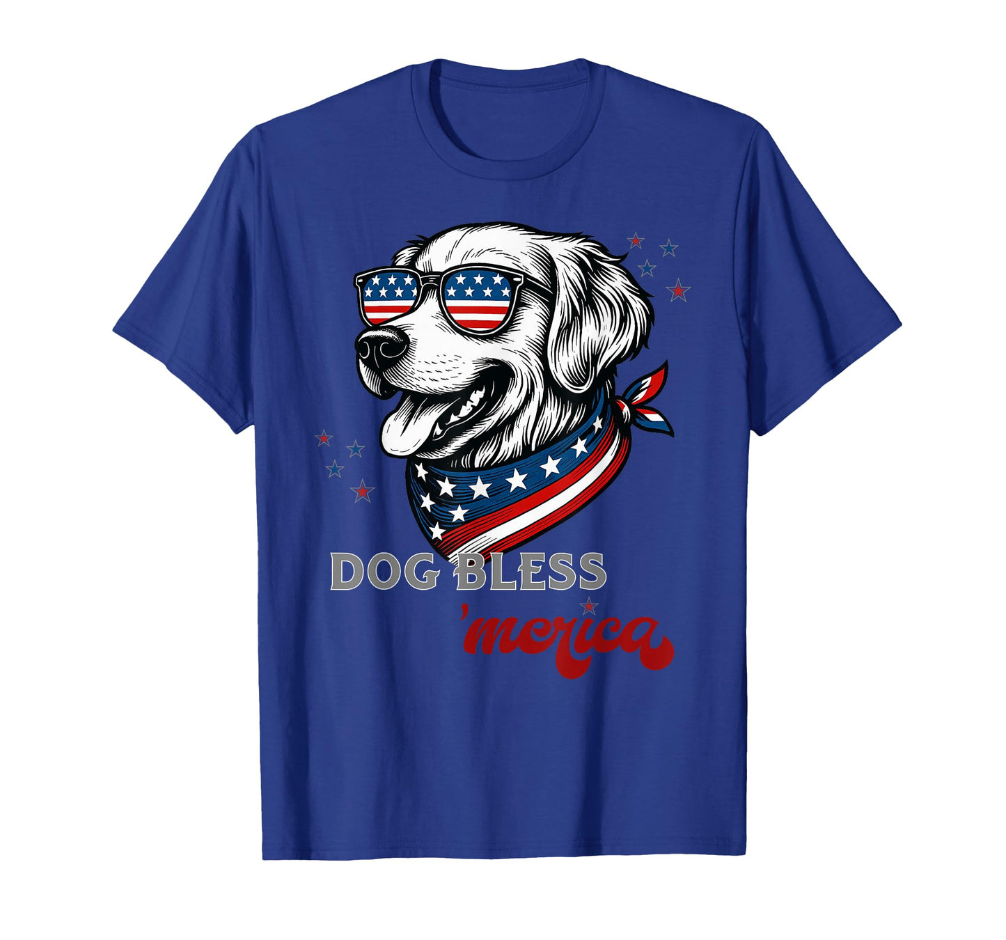 God Bless America Patriotic Labrador Retriever 4Th Of July T-Shirt