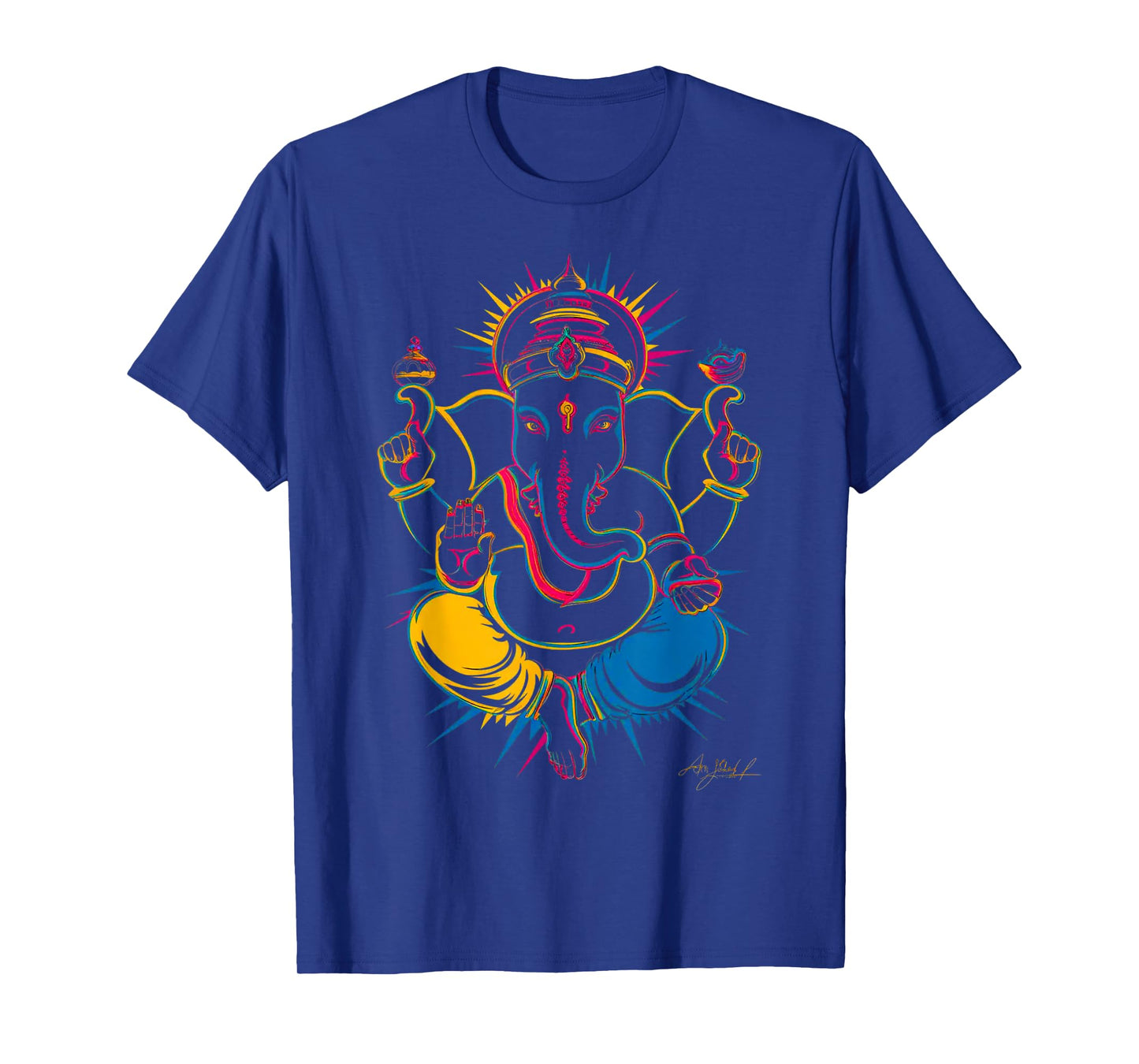 Hindu Ganesha Puja Elephant God India Meditation Yoga Murti T-Shirt