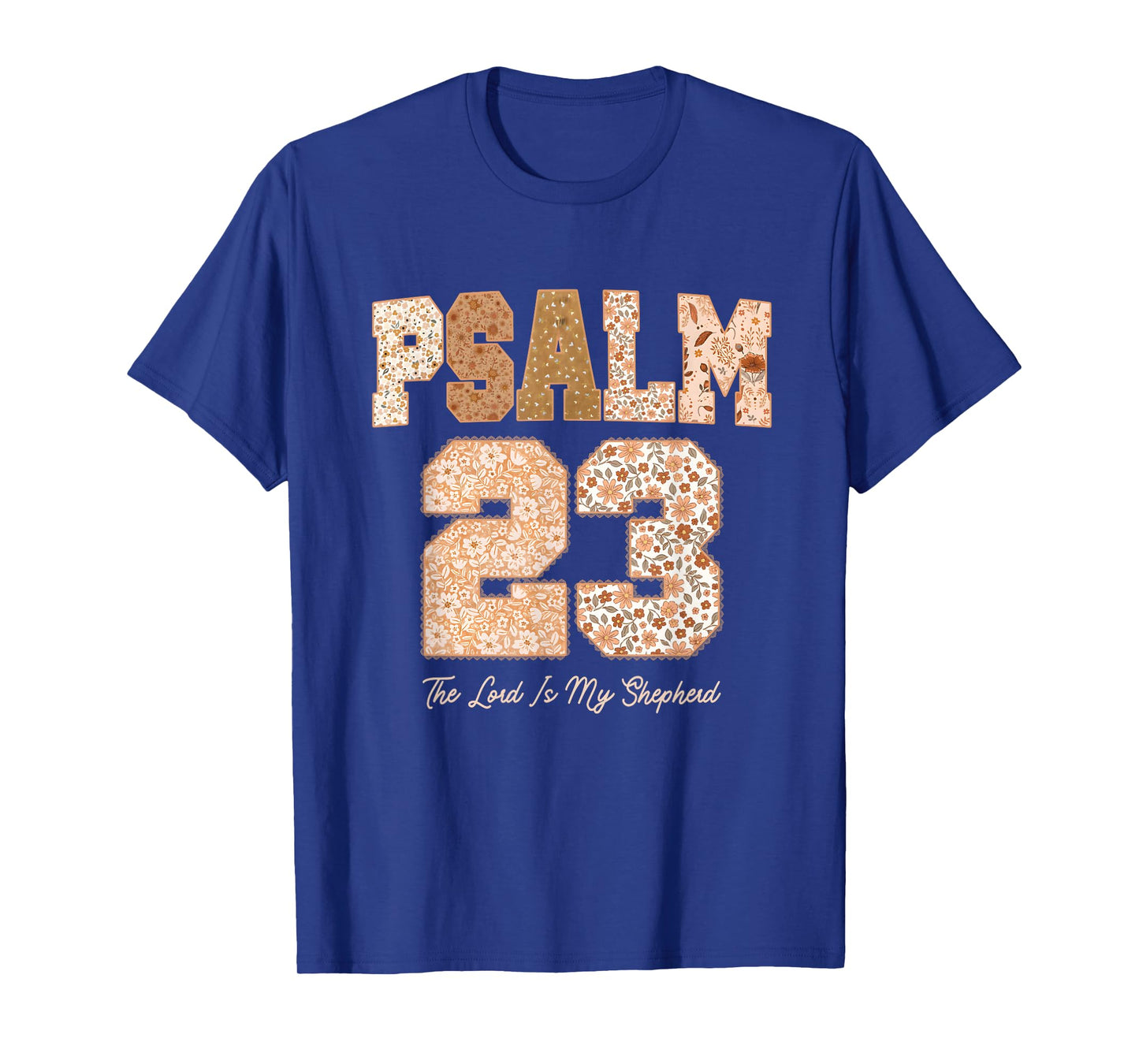 Fall Autumn Psalm 23 The Lord is My Shepherd Bible Christian T-Shirt