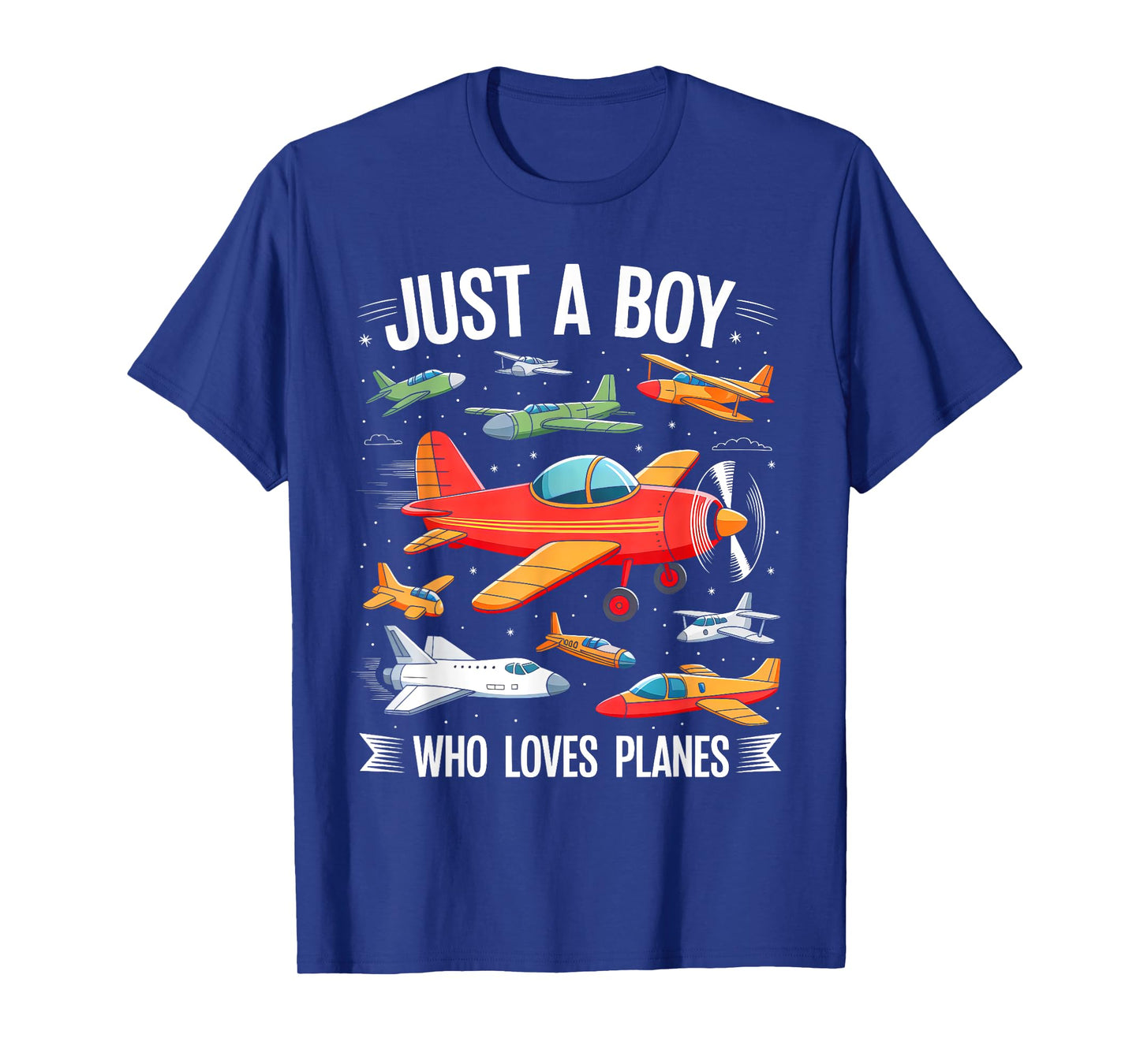 Just A Boy Who Loves Planes Airplane Aircraft Birthday Party T-Shirt