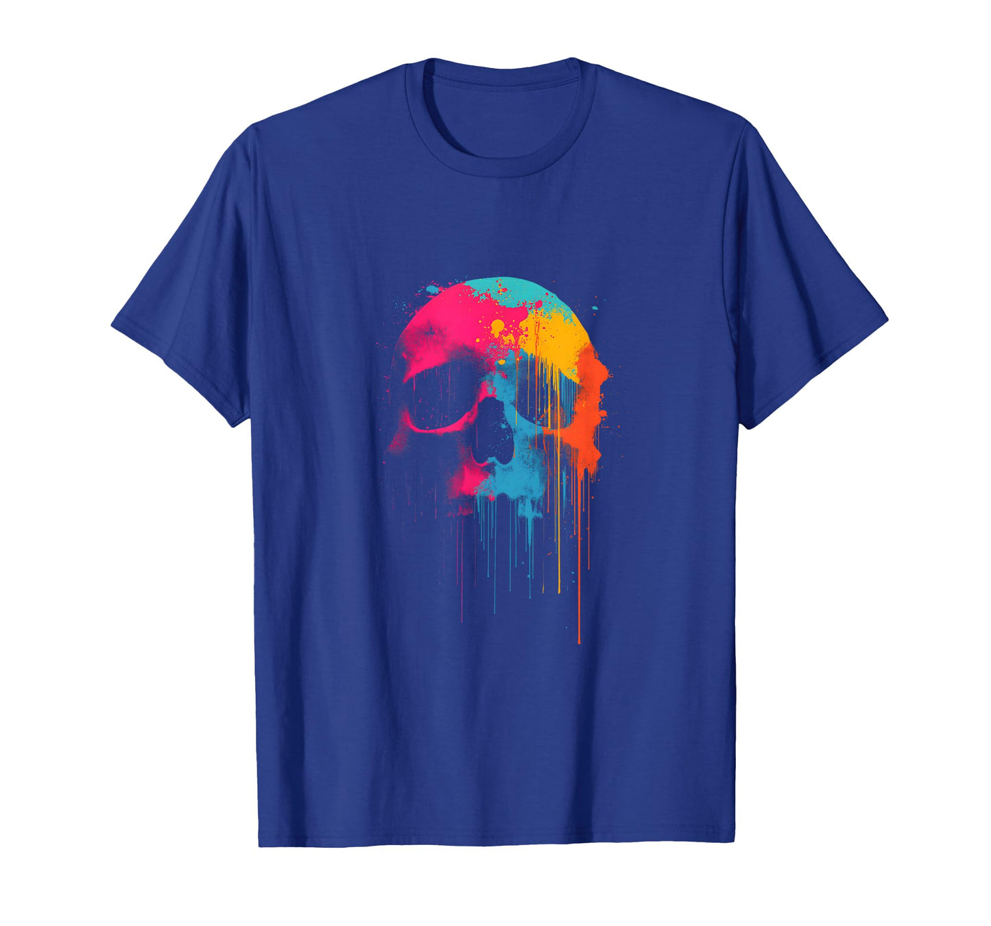 Classic Hard Rock Graffiti Skull - Dripping Paint Graffiti T-Shirt