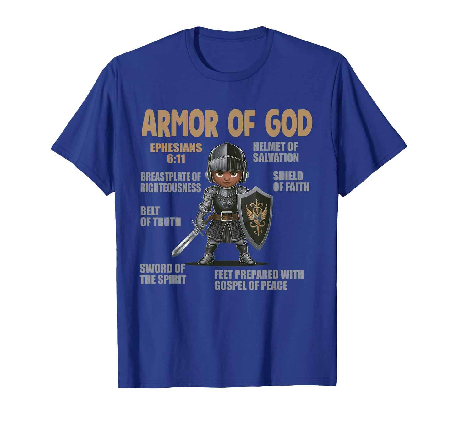 Black Kids Put On The Full Armor Of God Bible Chapters T-Shirt