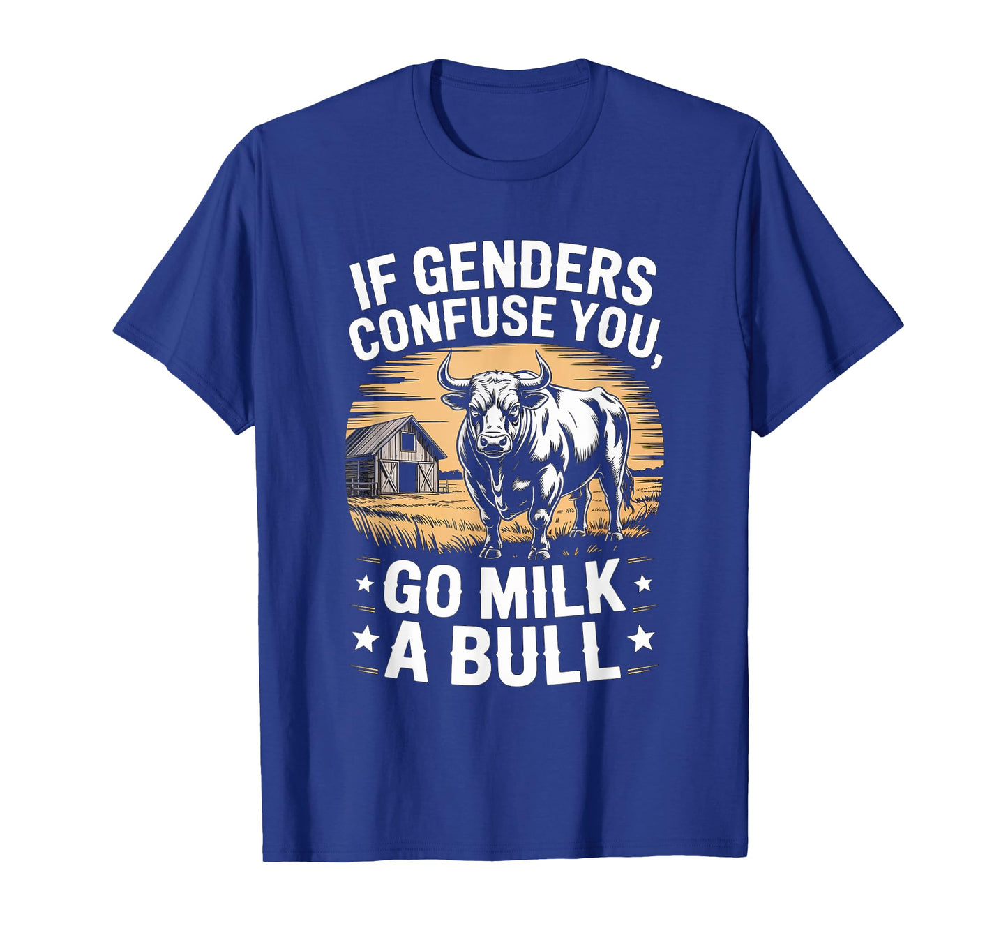 Funny Quote if Genders Confuse You Go Milk a Bull Vintage Lo T-Shirt