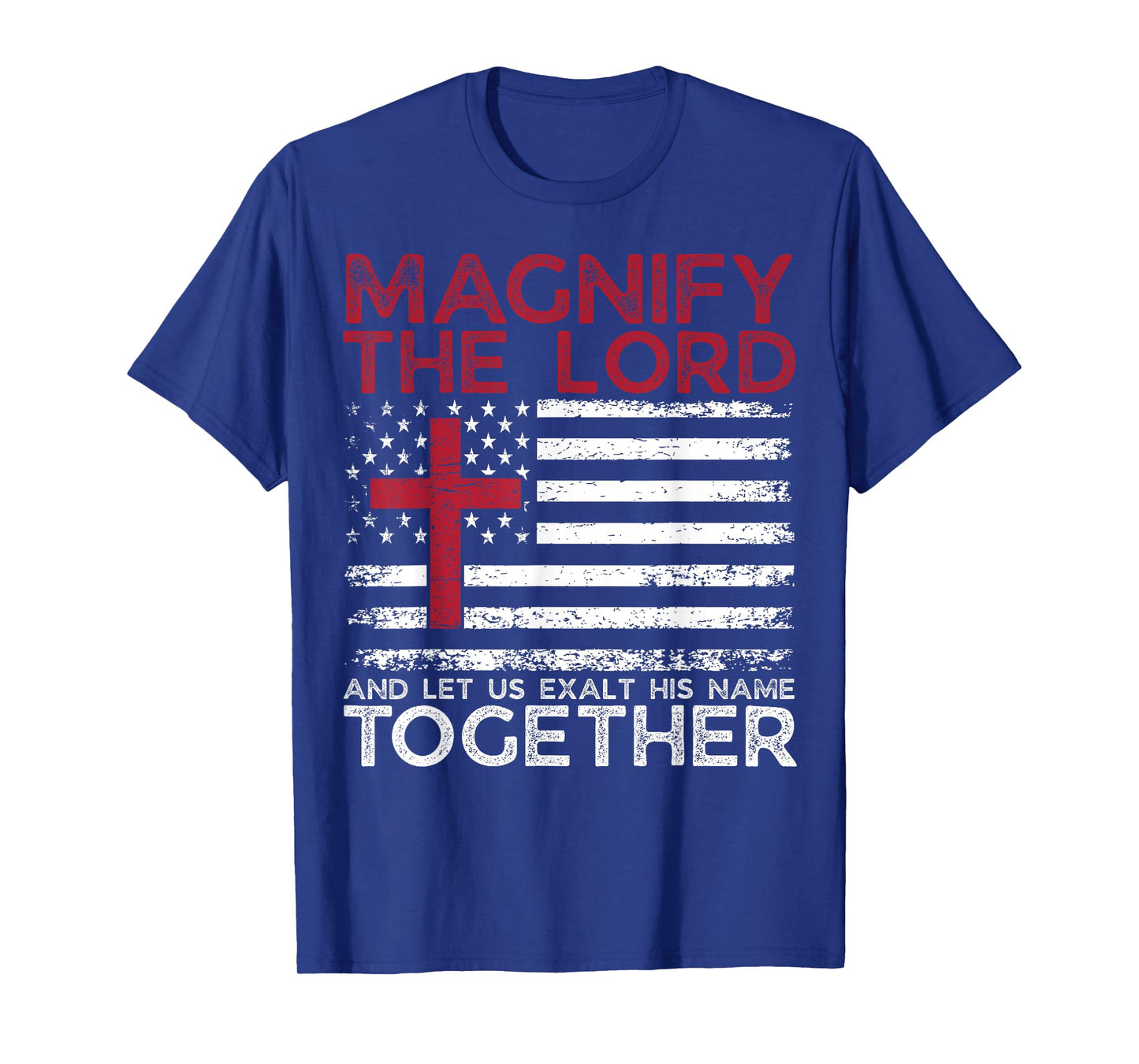 Magnify The Lord Exalt Him Together Psalm 34:3 VBS 2025 T-Shirt