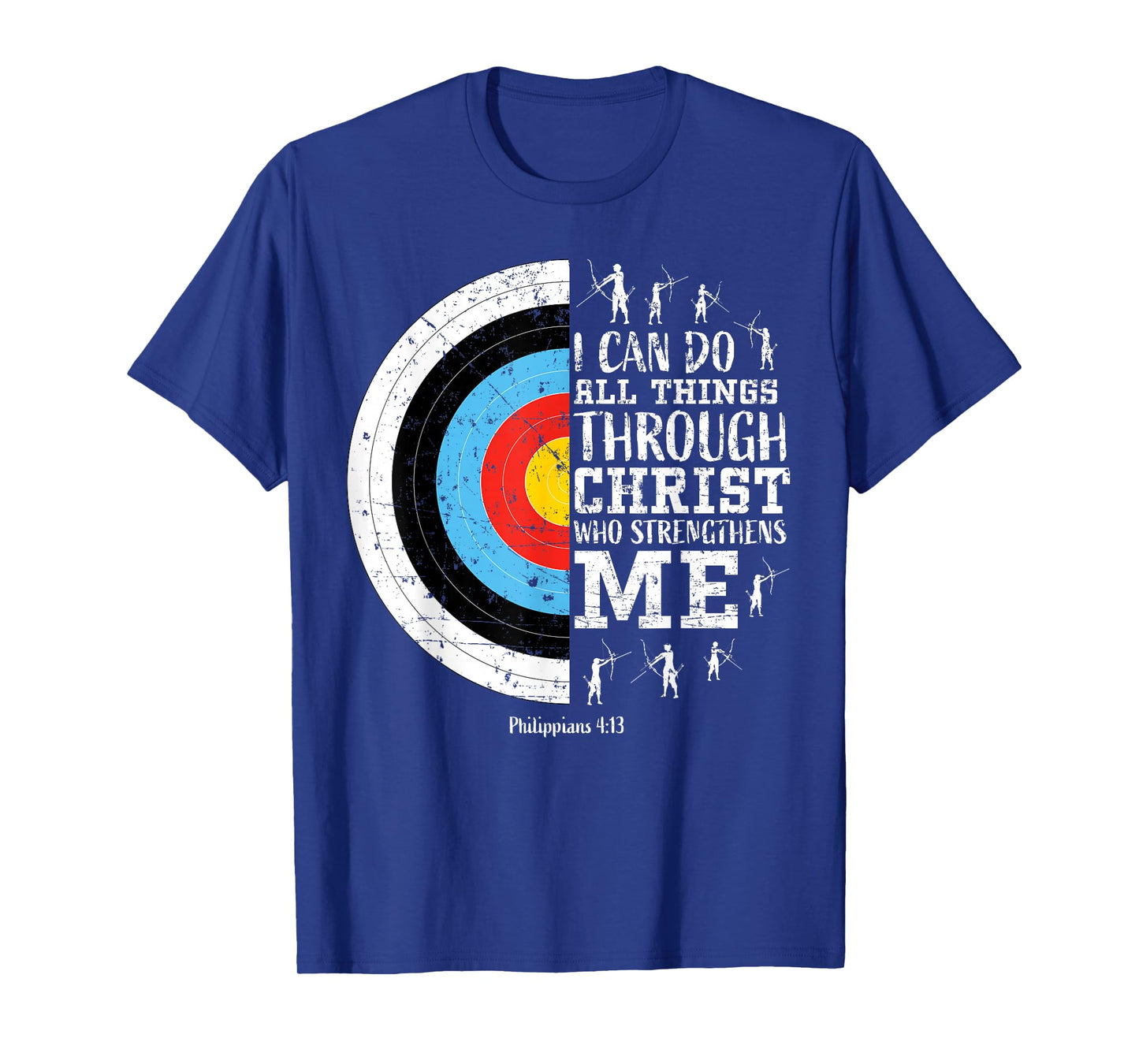 Archery Philippians 4:13 Christian Bible Verse Faith Graphic T-Shirt