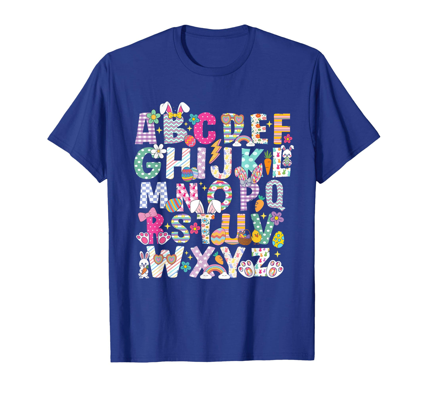 Happy Easter Day Alphabet Abcs Elemeno For Teacher Student T-Shirt