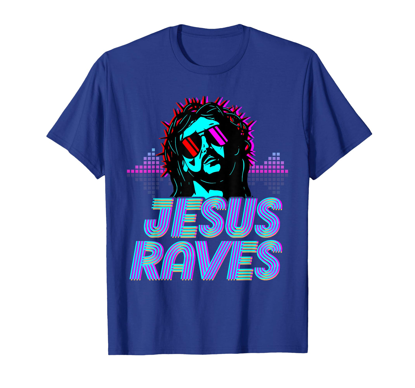 Jesus Raves House Music Techno Music Rave Party T-Shirt