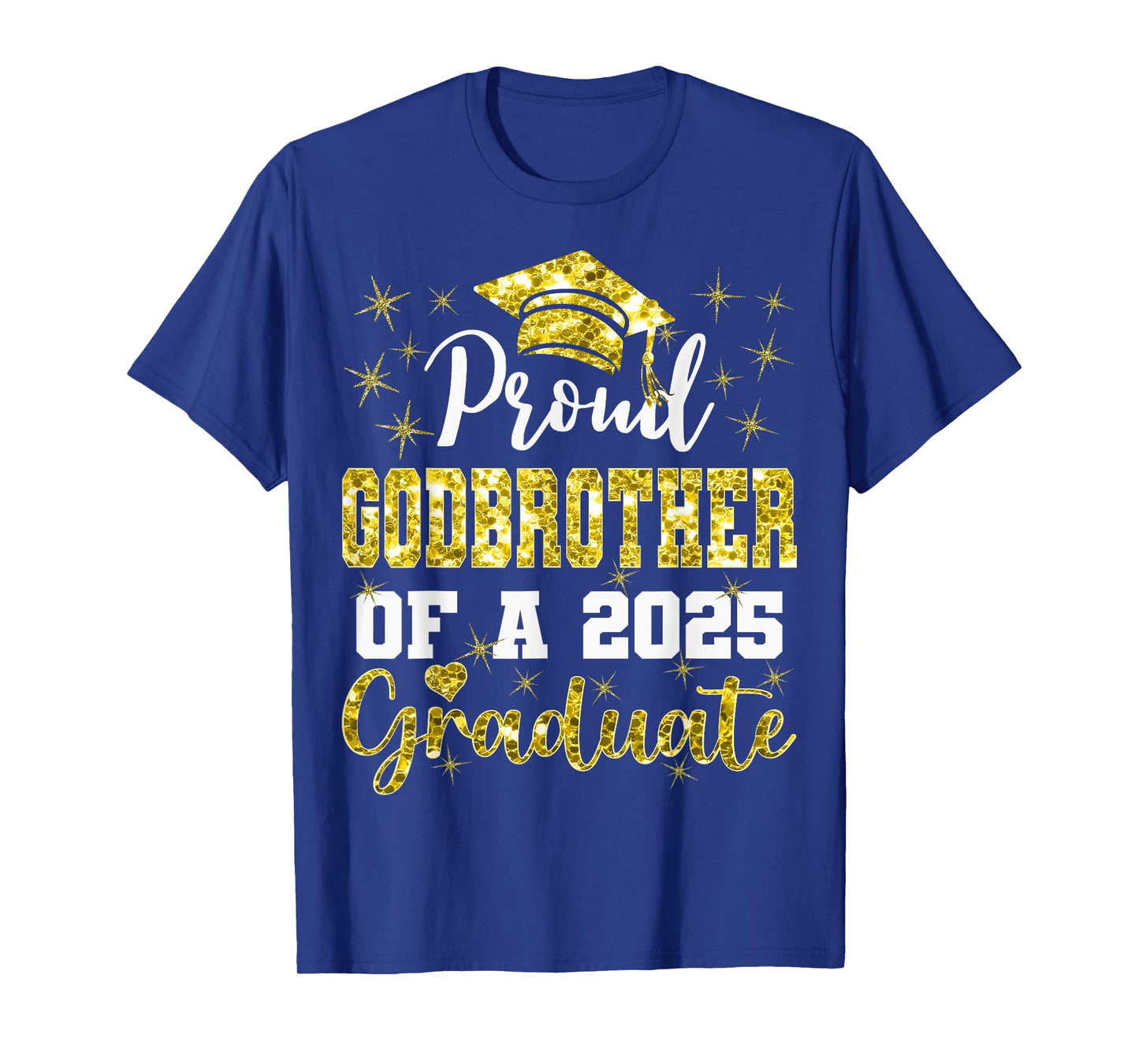 Super Proud Godbrother of 2025 Graduate Graduation Family T-Shirt