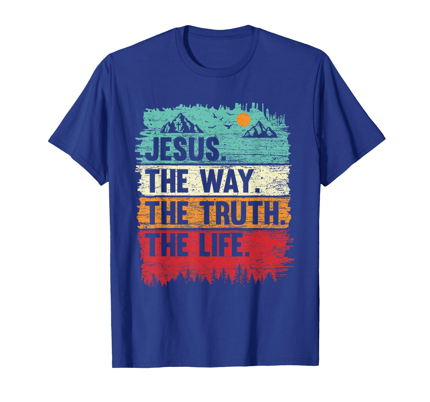 Boys Jesus Shirt The Way Truth Life Kids Christian Worship T-Shirt