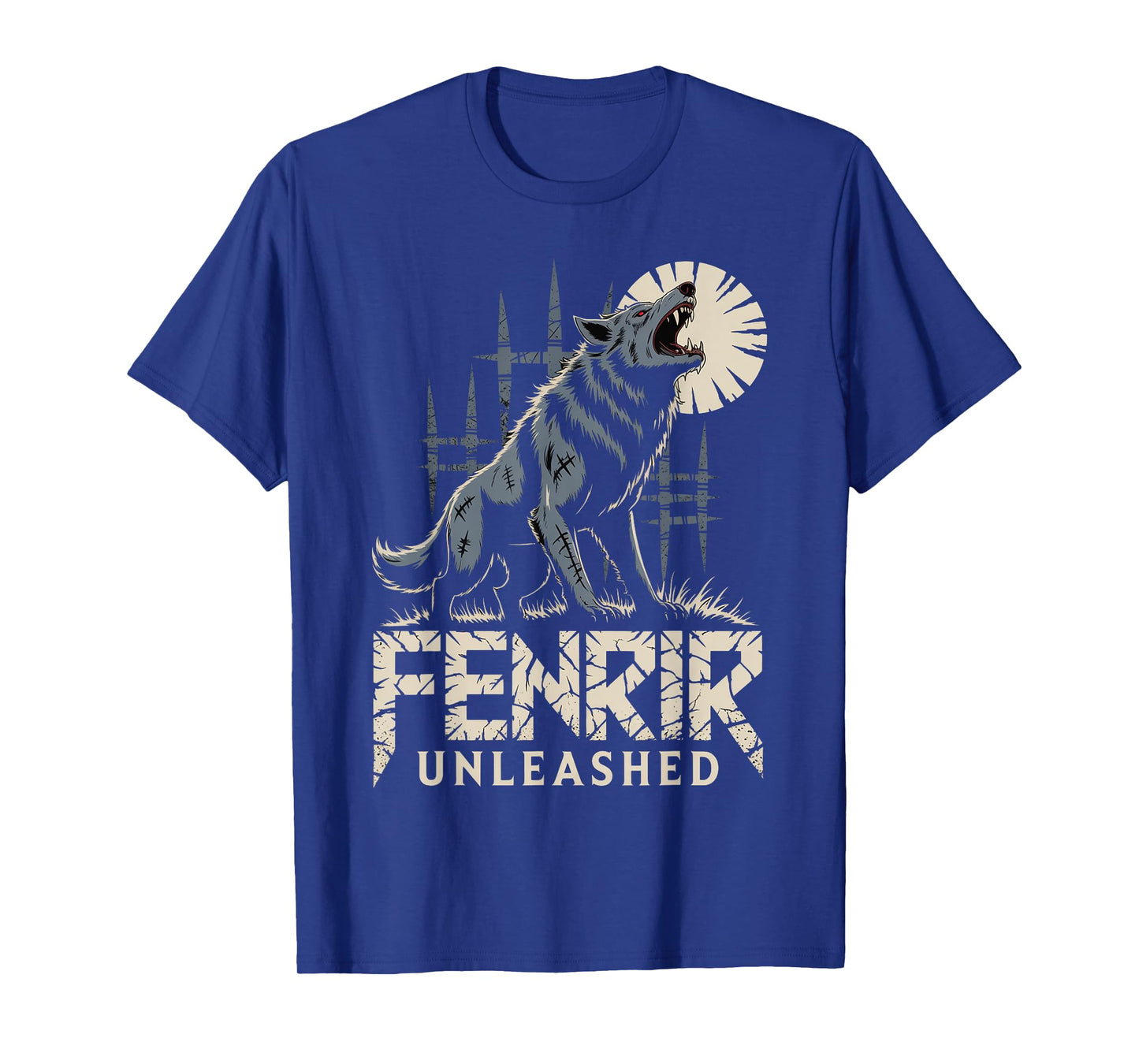 Viking Fenrir Wolf Norse Mythology Celtic - Howling Wolf T-Shirt