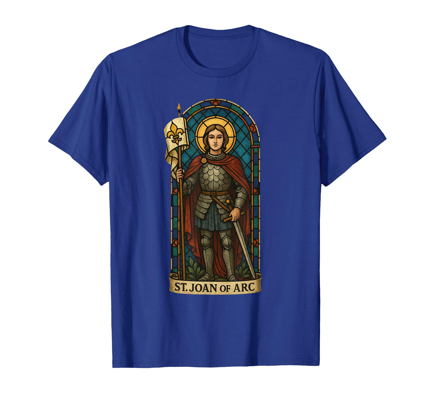 Stained Glass St. Joan of Arc T-Shirt