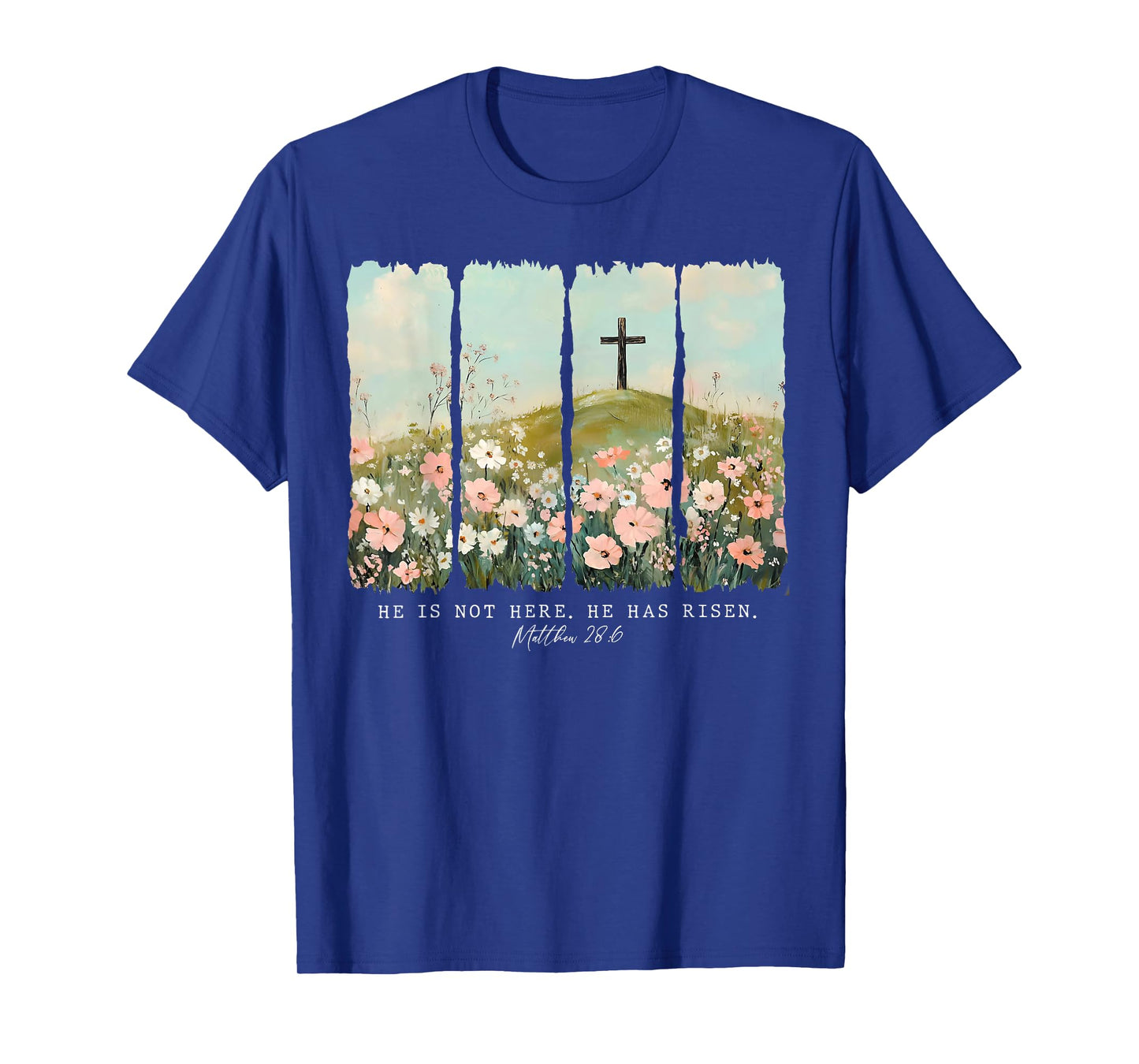 He Is Not Here He Has Risen Jesus Christian Happy Easter T-Shirt