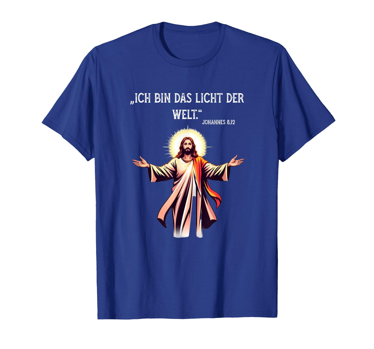 Jesus Light of The World Christian Design with Bible Verse T-Shirt