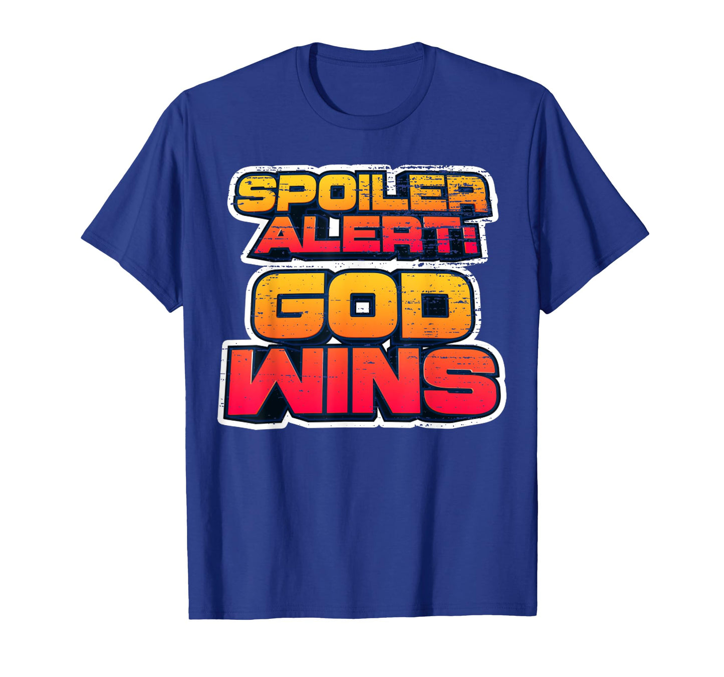 Vintage God - Wins Shirt God Wins Christian Faith Lover-God T-Shirt