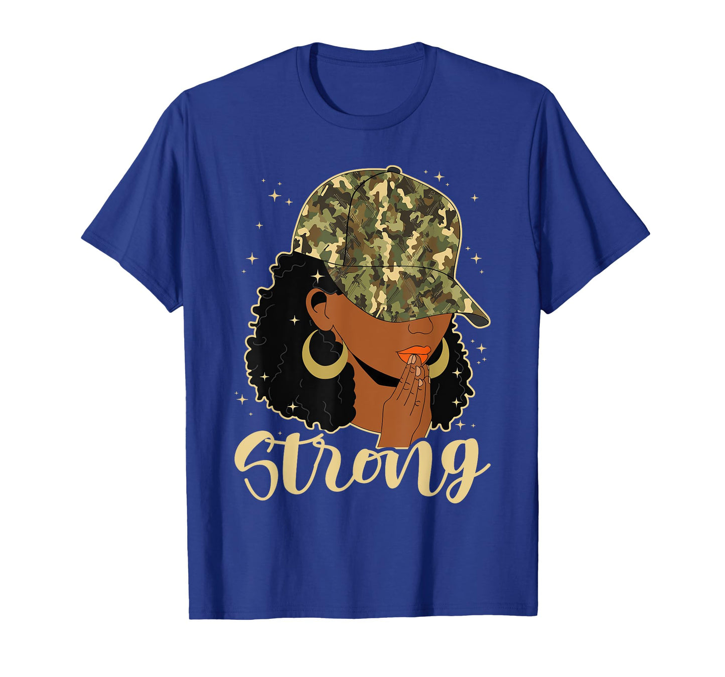 Strong Black Woman Praying Afro African American Christian T-Shirt