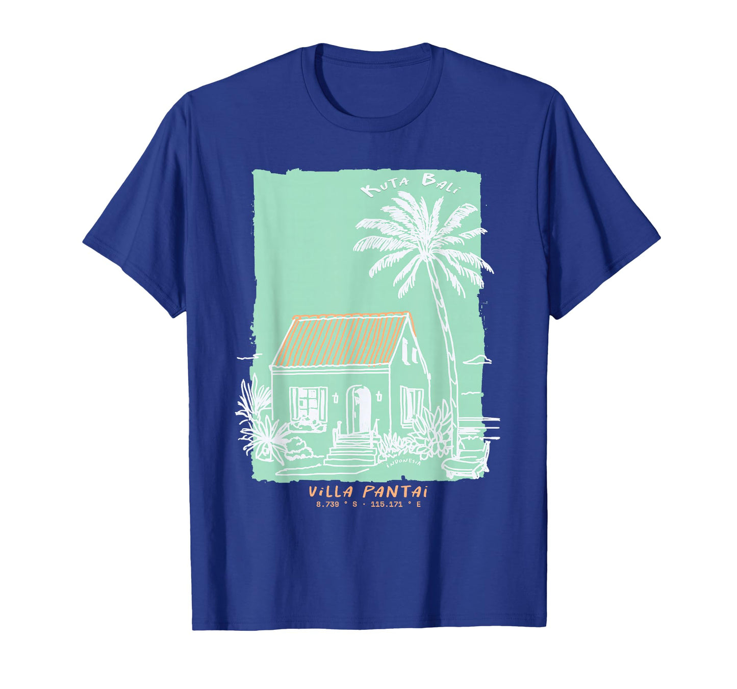 Kuta Bali Indonesia Souvenir Vintage Surf Art T-Shirt