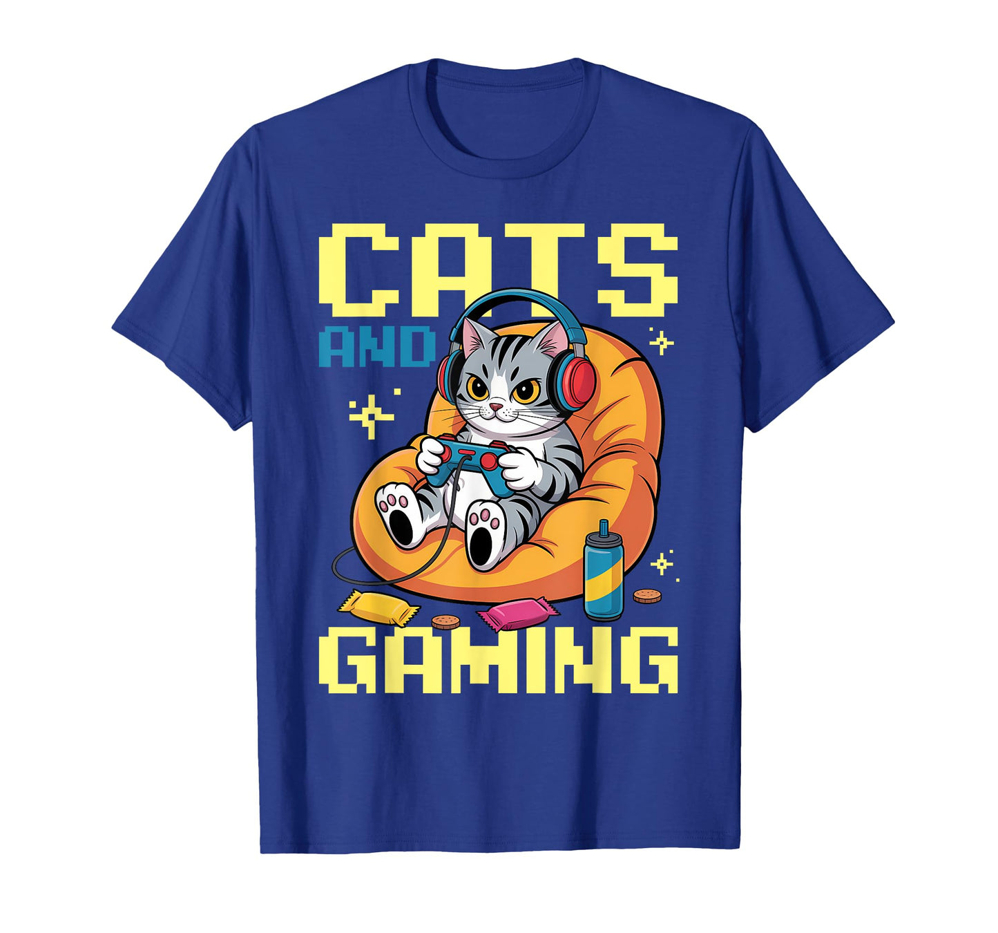 Gamer Gaming Cat Video Game T-Shirt